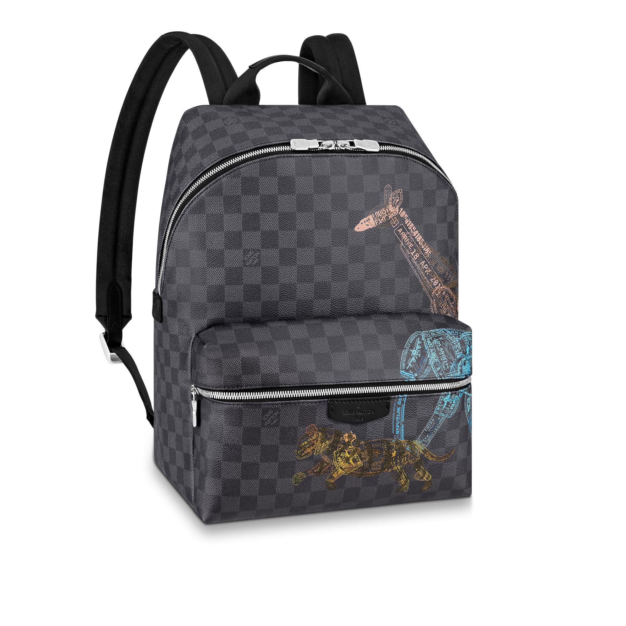 black louis vuitton backpack mens