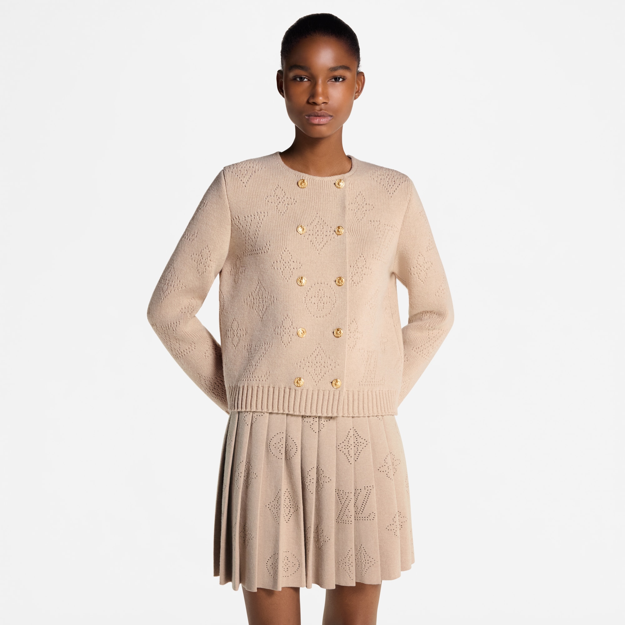 Double-Breasted Mahina Knit Cardigan  in Women