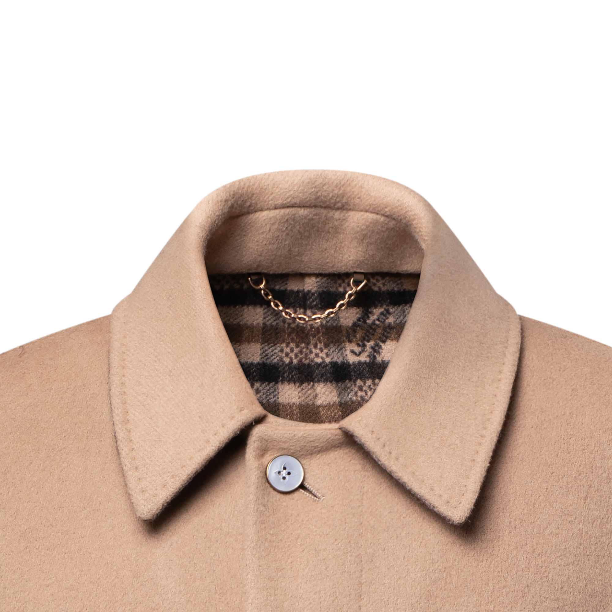 Double Face Car Coat With Signature Pocket  in Men
