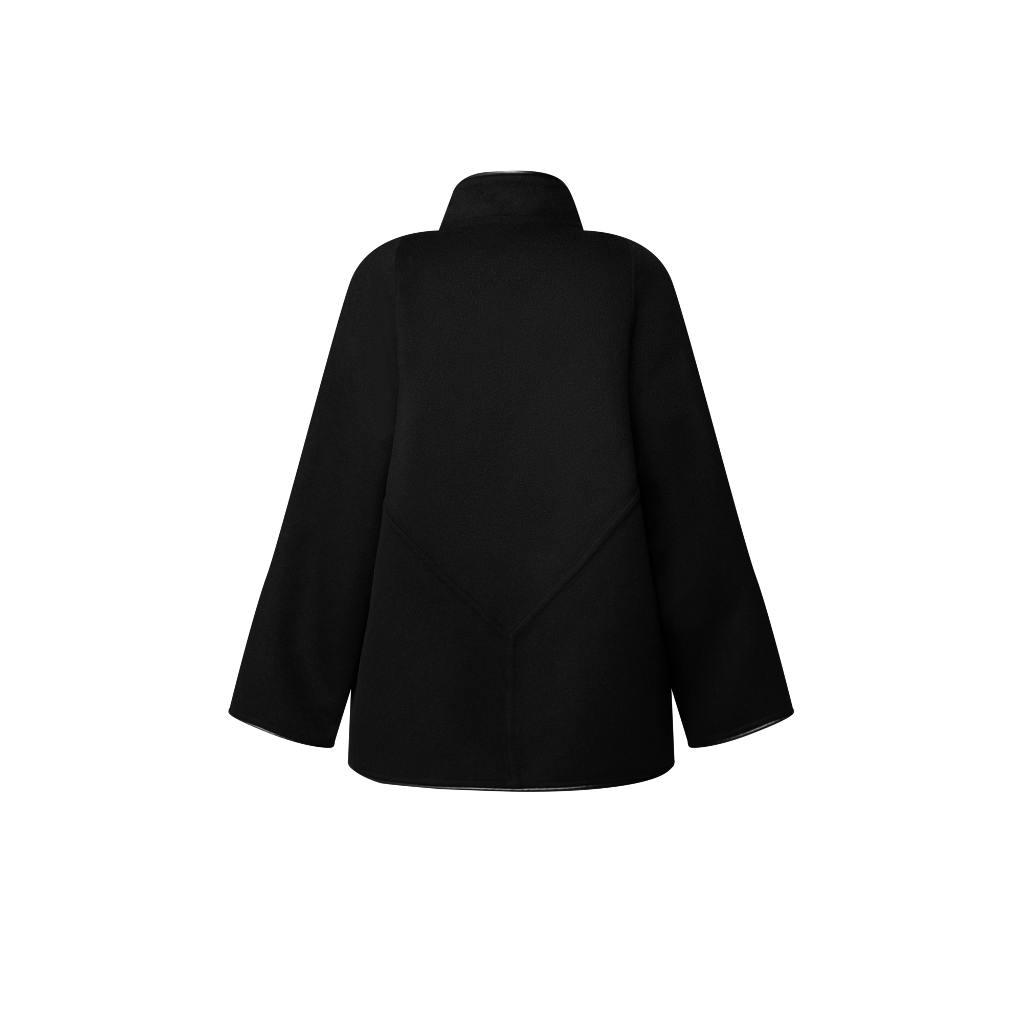 Double Face Clip Front Coat  in Women