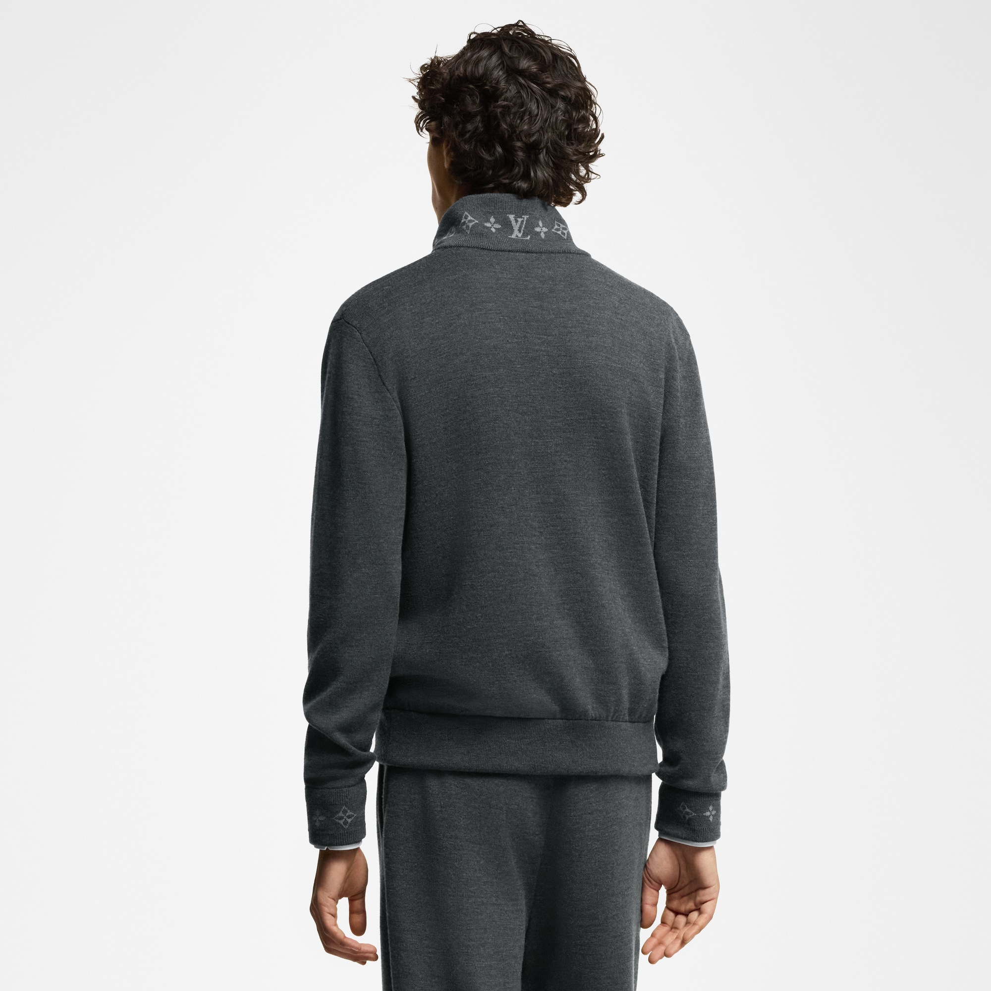 Double Face Knit Wool Travel Blouson  in Men