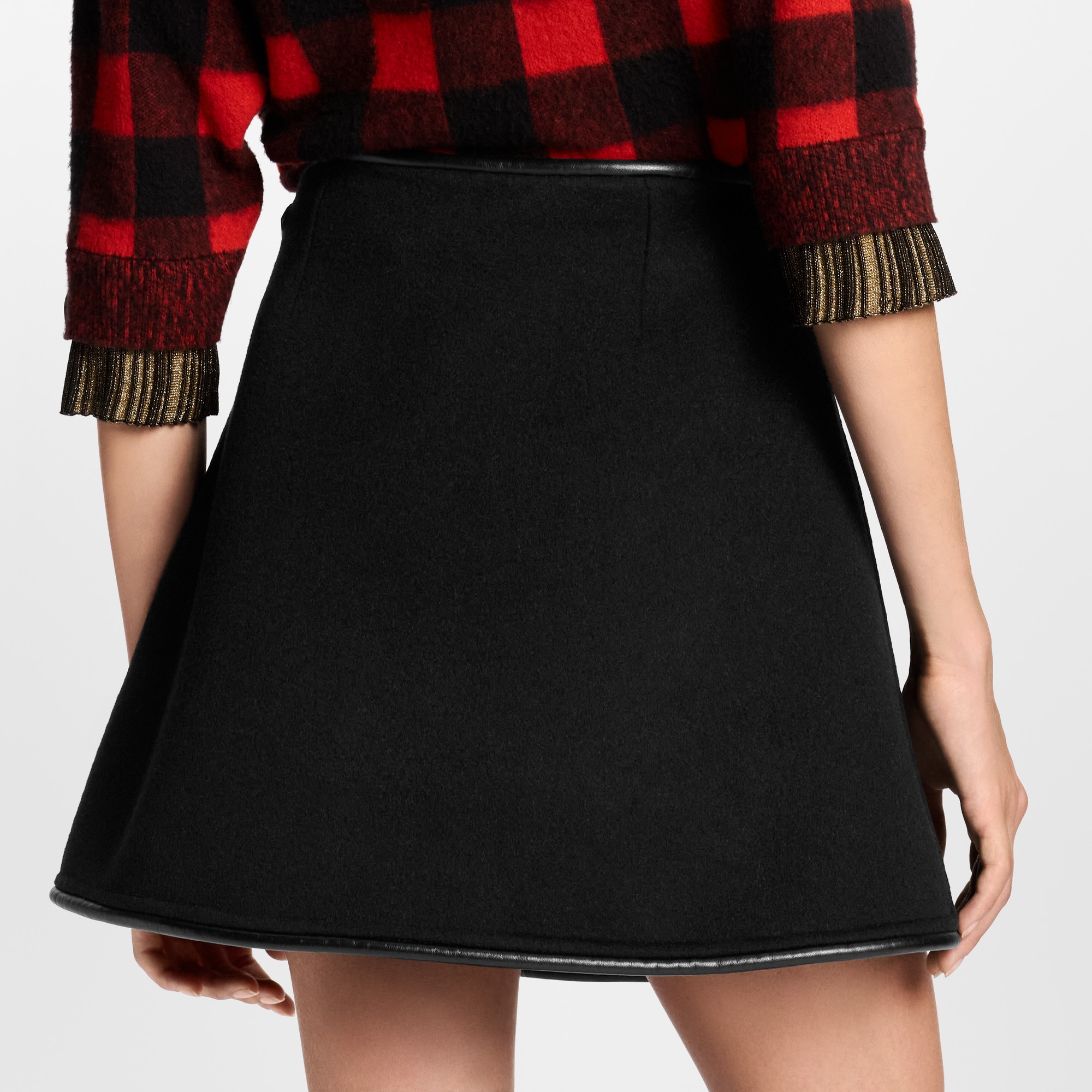 Double Face Mini Wrap Skirt  in Women