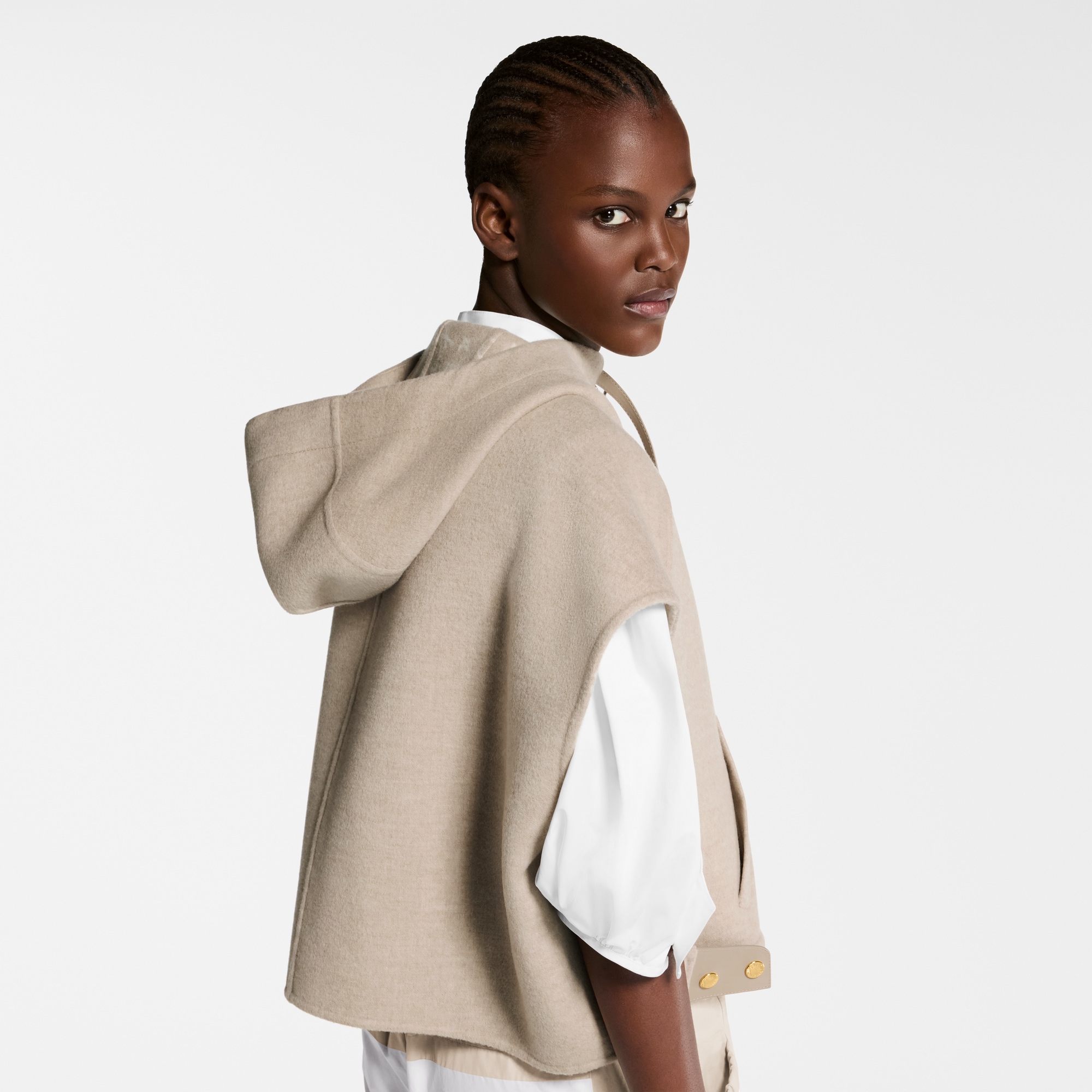 Double Face Open-Arm Jacket  in Women