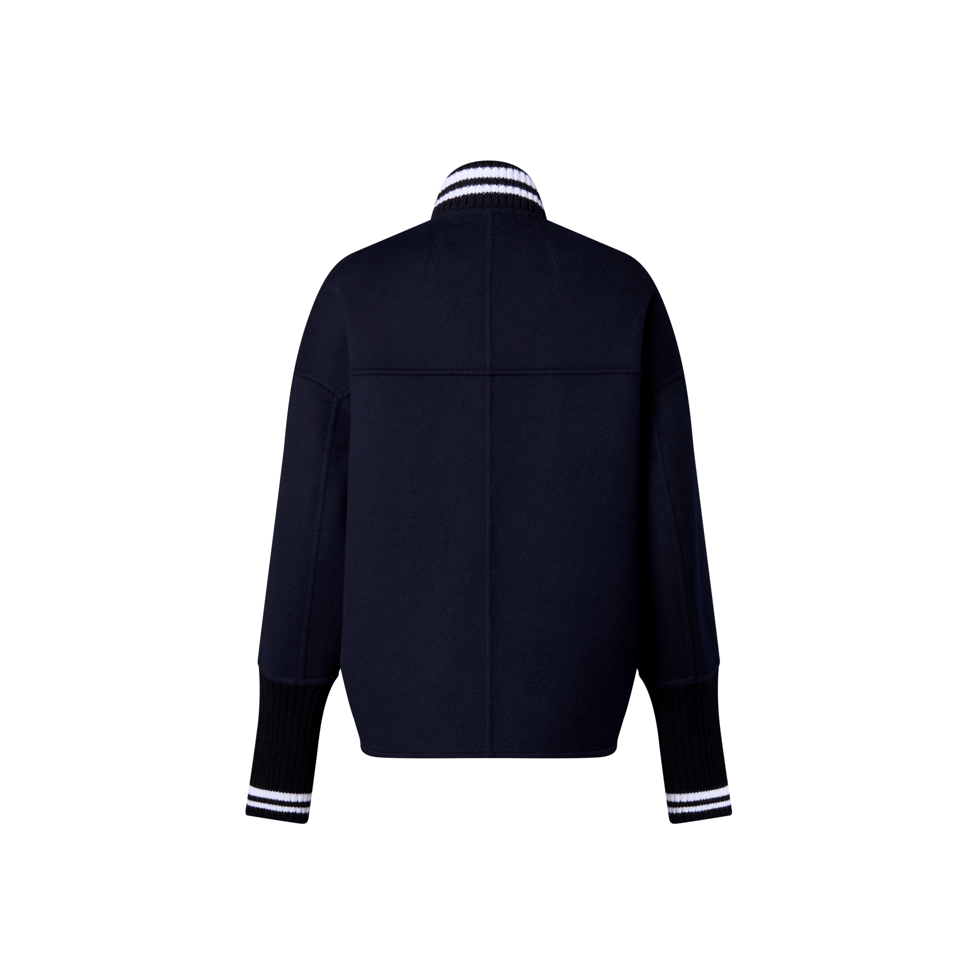 Double Face Varsity Jacket  in Women