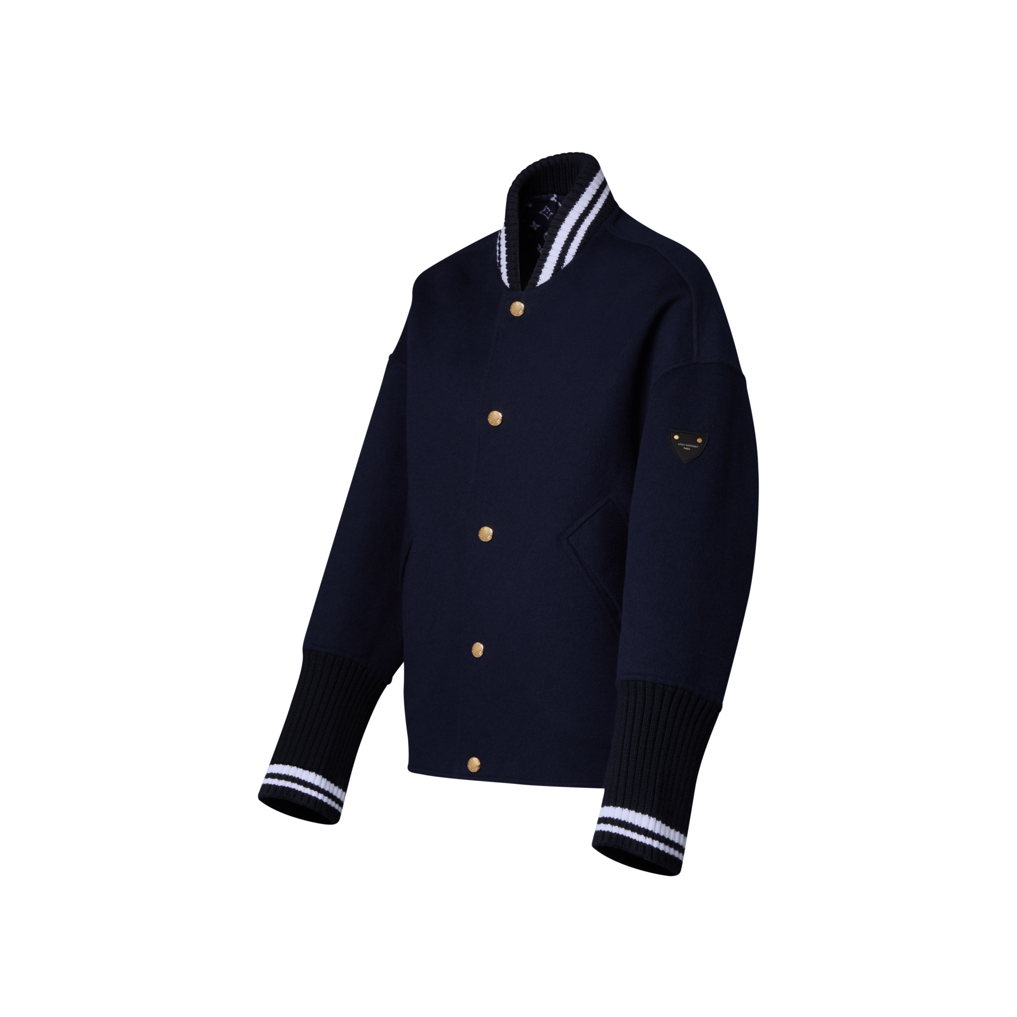 Double Face Varsity Jacket  in Women