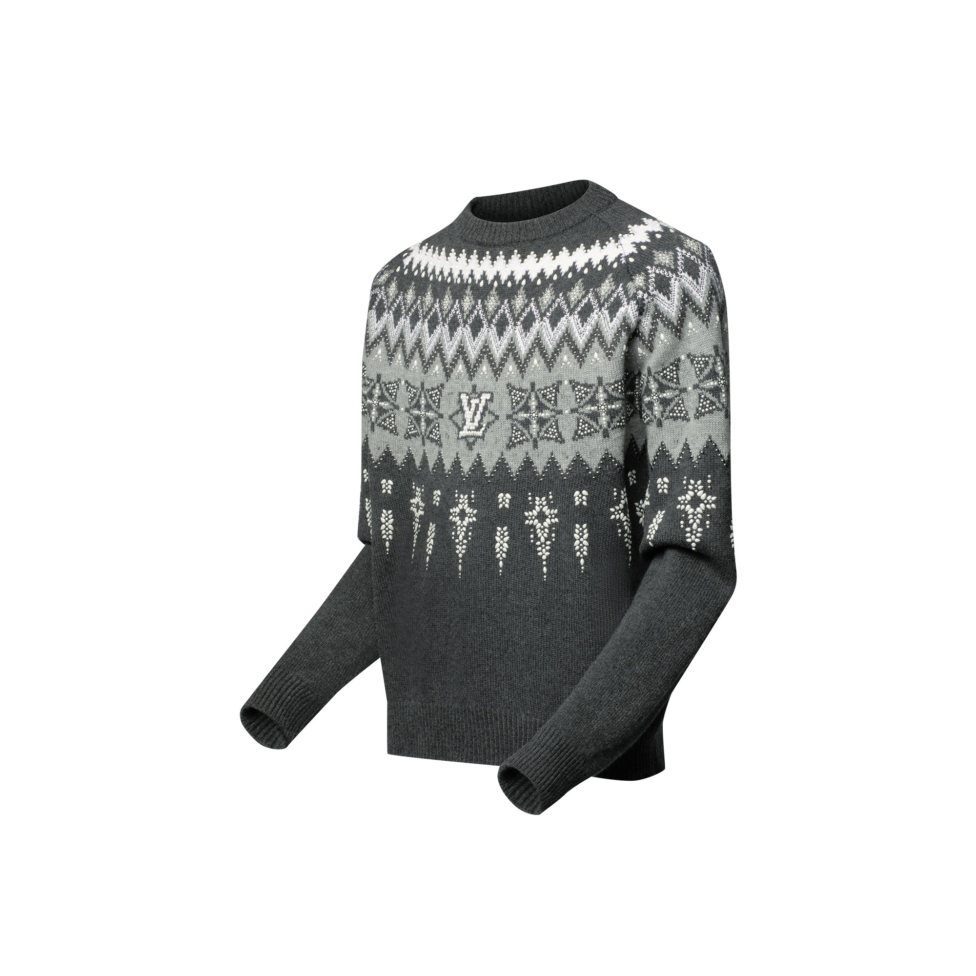 Embellished Wool-Cashmere Blend Pullover  in Men