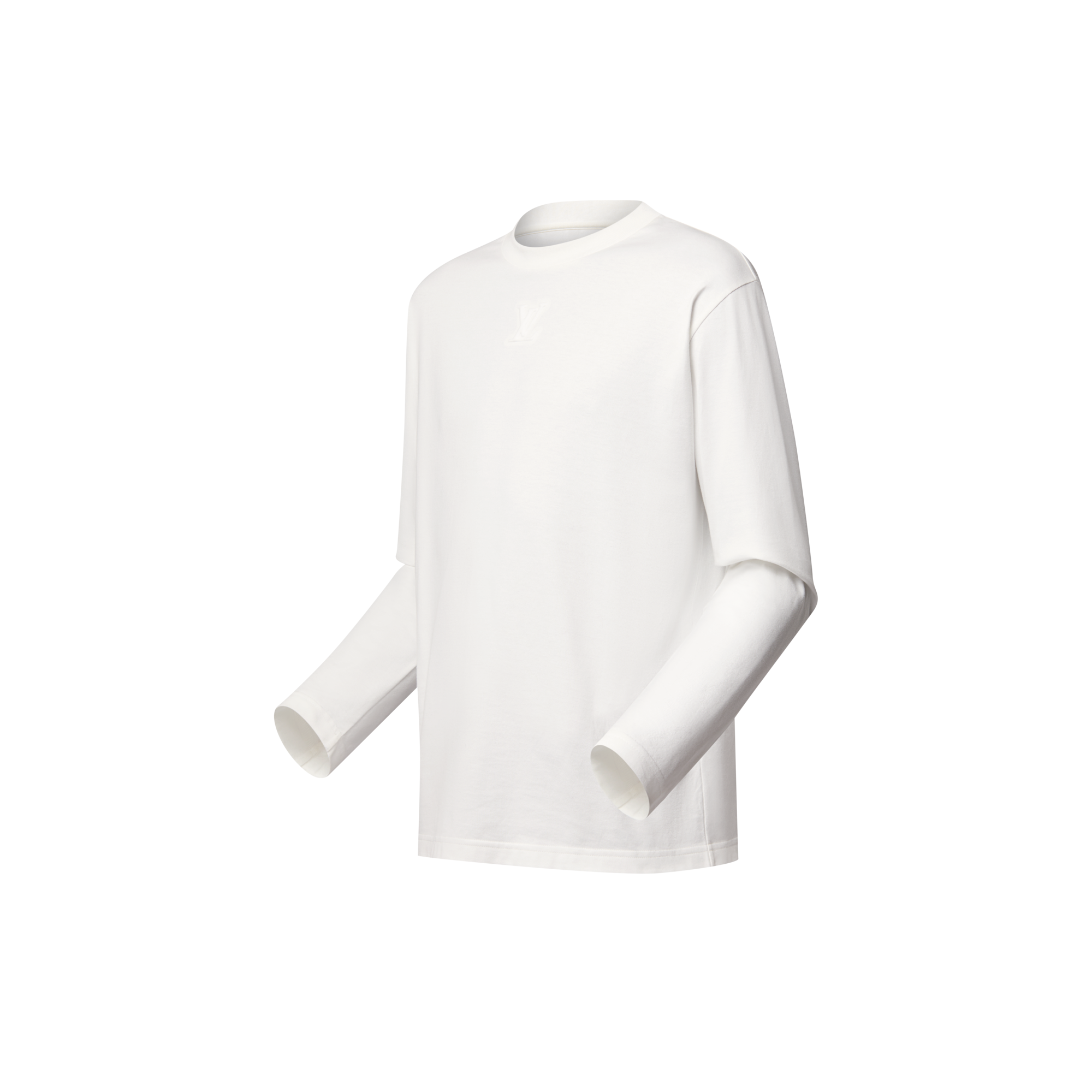 Embossed LV Long-Sleeved T-Shirt  in Men