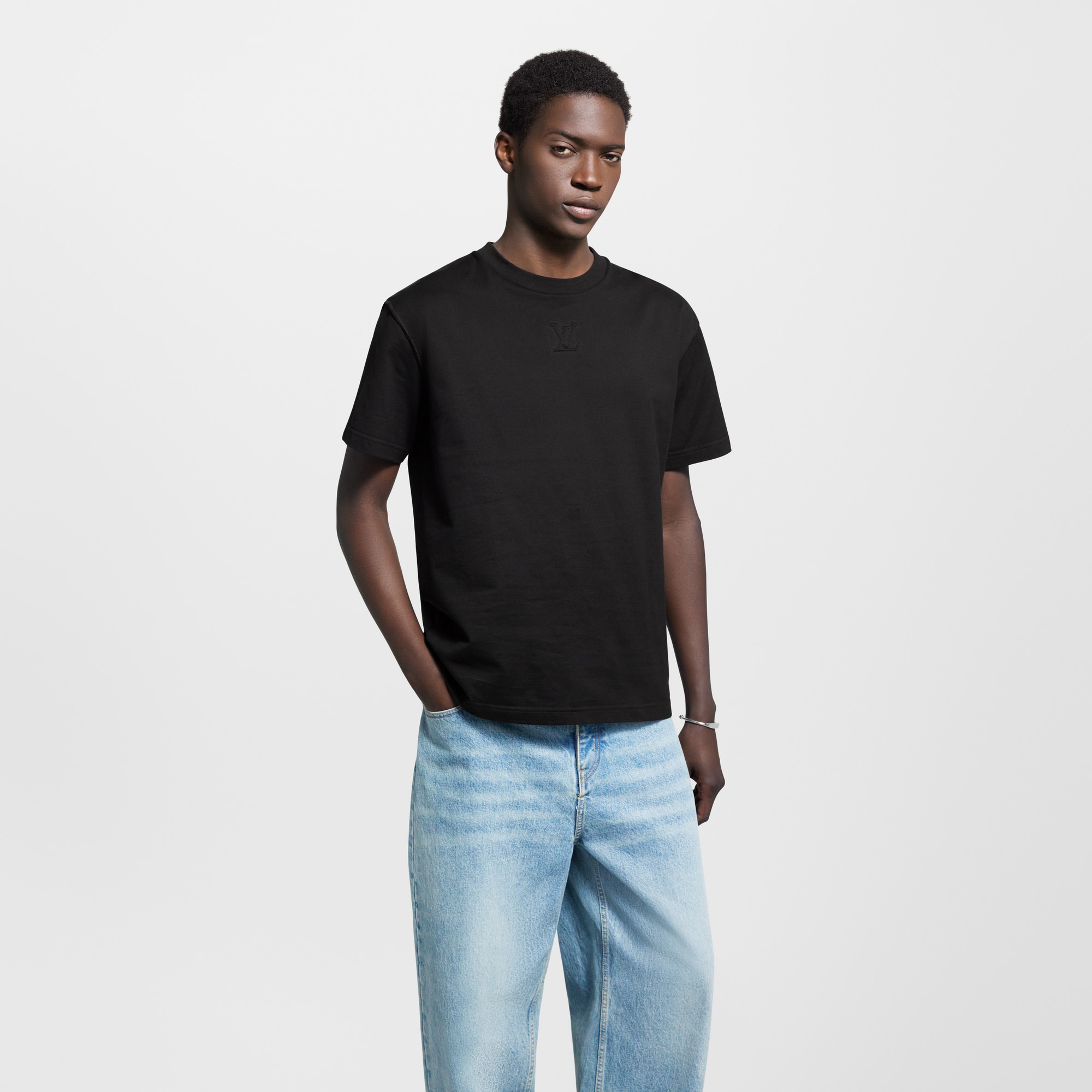 Embossed LV T-Shirt  in Men