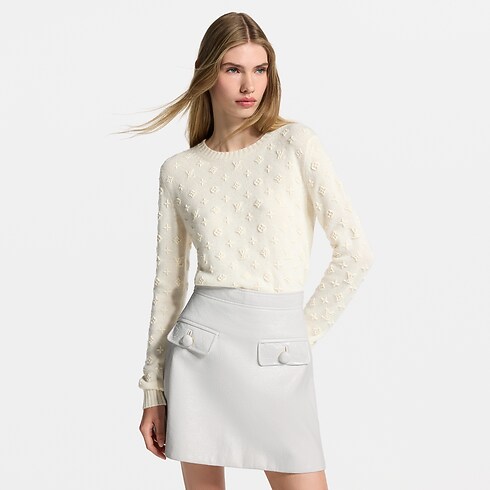 Embroidered Monogram Cashmere Pullover in Women's Ready-to-Wear Knitwear collections by Louis Vuitton (Product zoom)