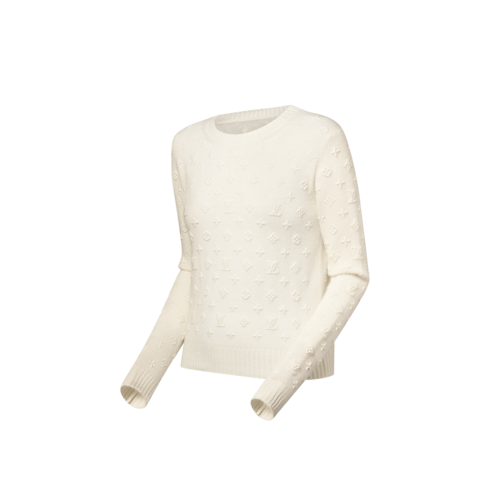 Embroidered Monogram Cashmere Pullover in Women's Ready-to-Wear Knitwear collections by Louis Vuitton (Product zoom)