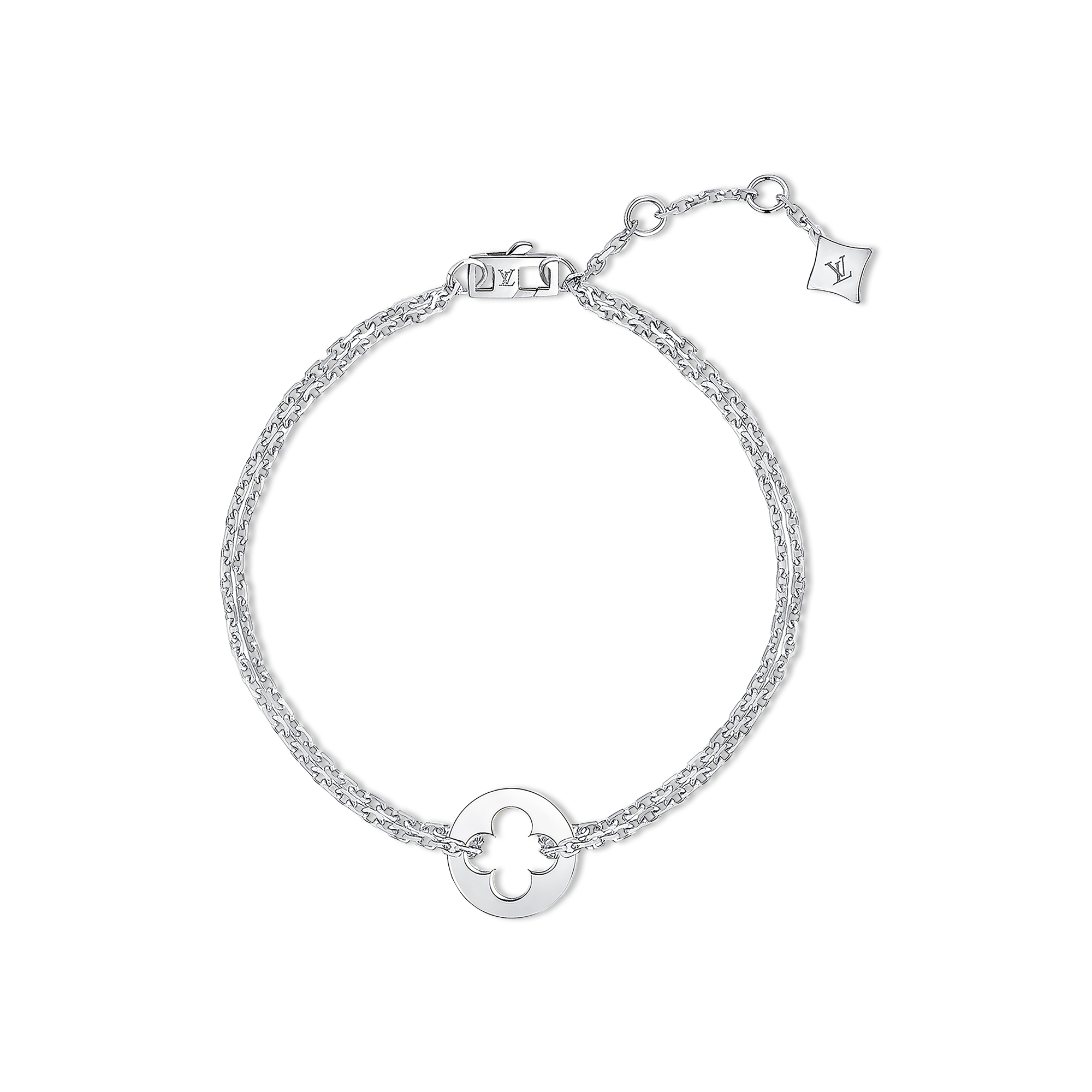 Empreinte Chain Bracelet, White Gold 