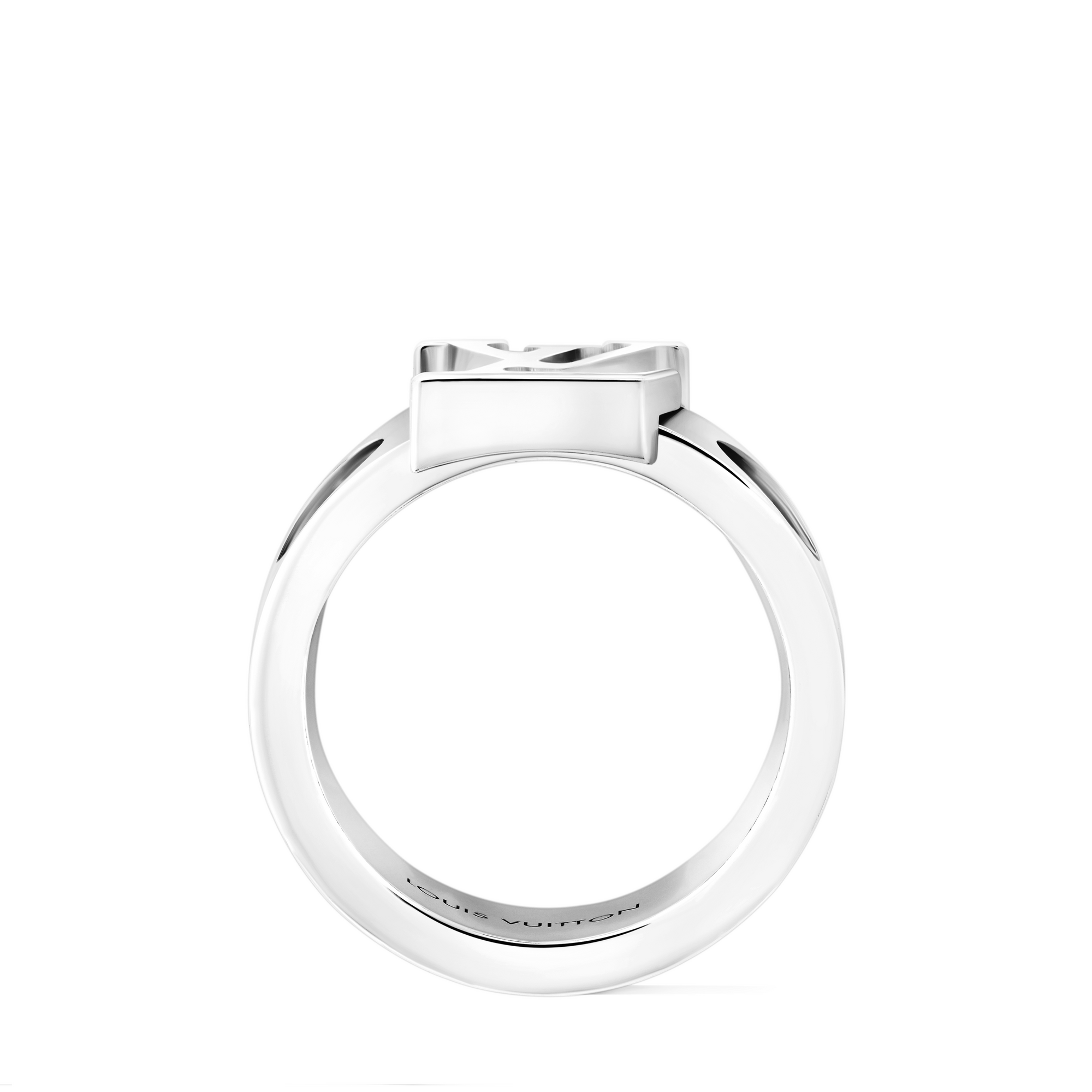 Empreinte Large Ring, White Gold  in Jewellery