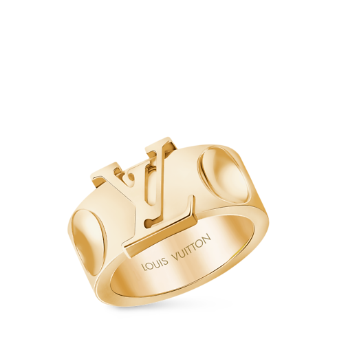 Empreinte Large Ring, Yellow Gold in Jewellery's Categories All Fine Jewellery collections by Louis Vuitton (Product zoom)