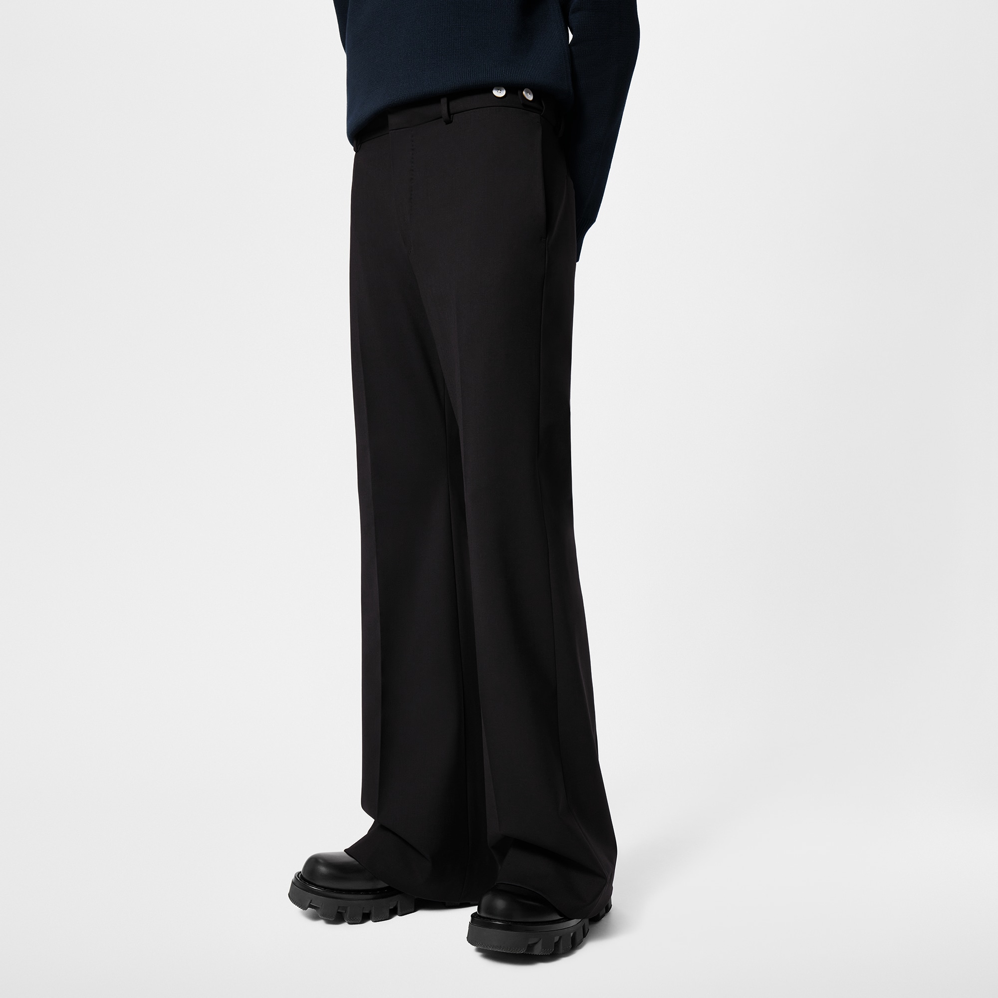 Flared Tailored Wool Pants   in Men