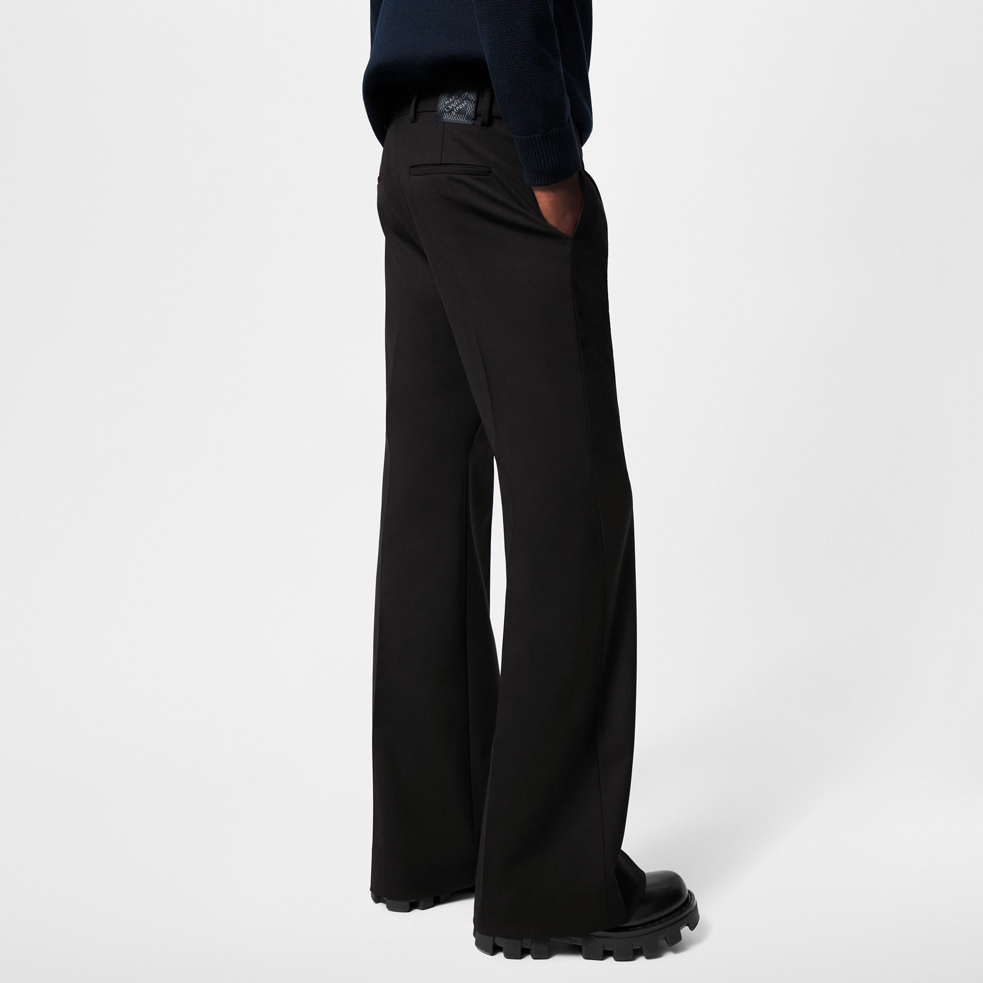 Flared Tailored Wool Pants   in Men