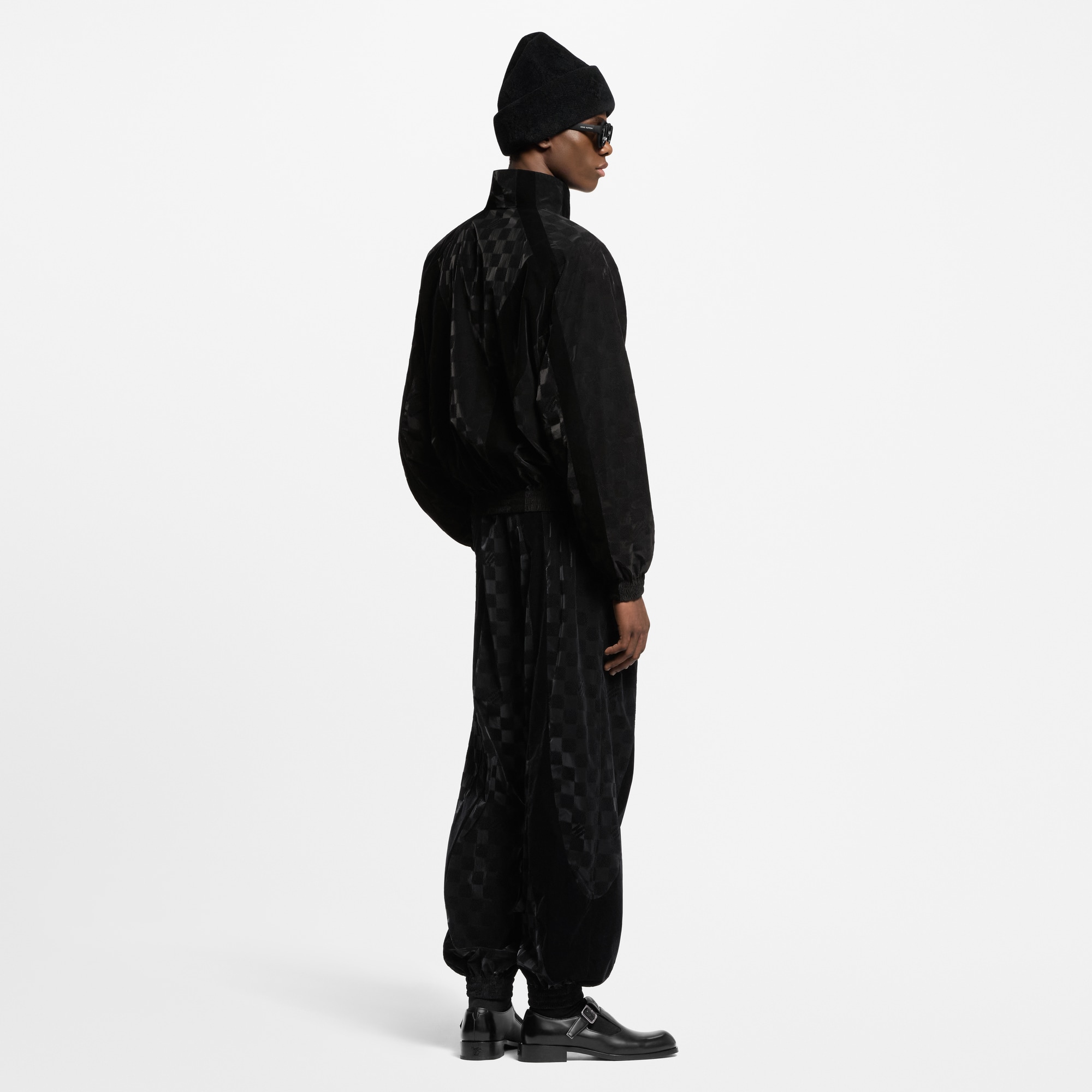 Flocked Damier Technical Track Pants  in Men