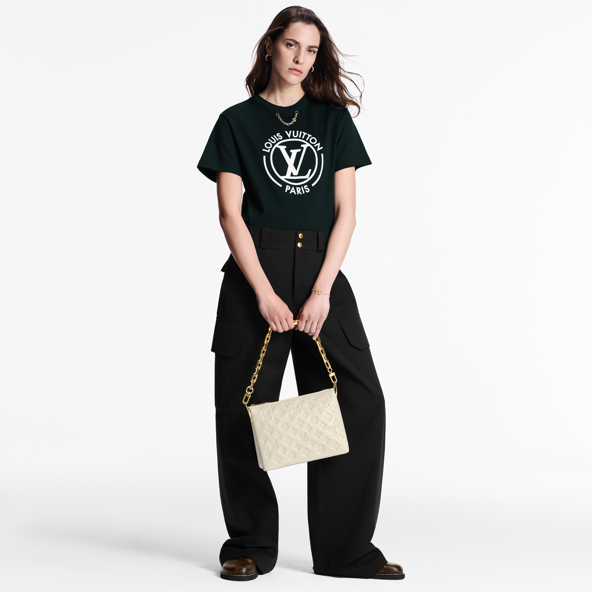 Flocked LV T-Shirt  in Women