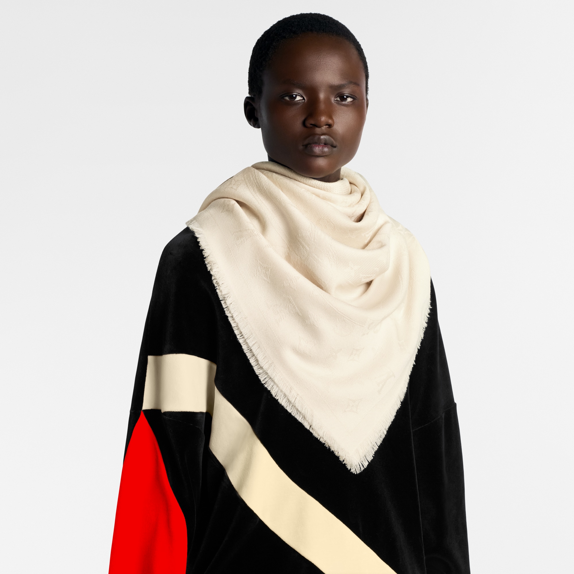 Flower And Straps Shawl . in Women