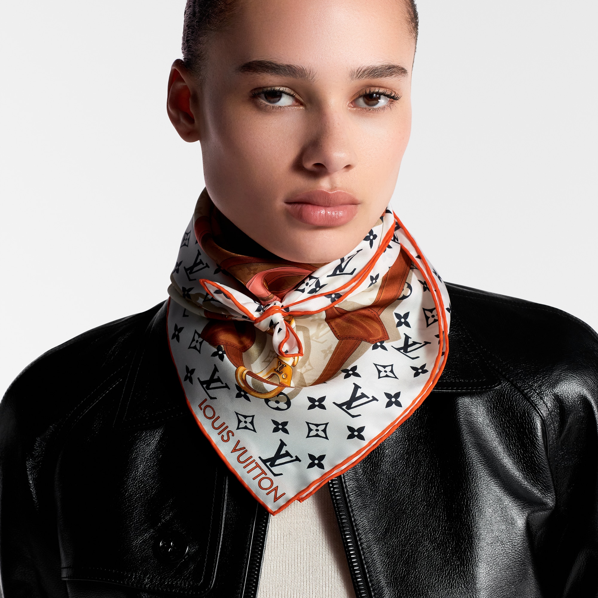 Sciarpa Lv Donna Vestiaire Collective Sciarpa In Seta Louis