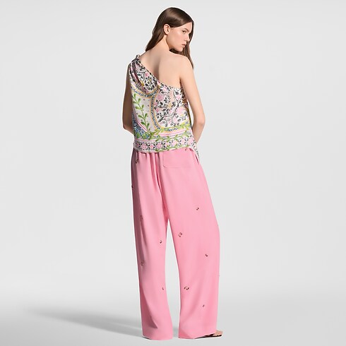 Flower Foulard Asymmetrical Top in Women's Ready-to-Wear Tops collections by Louis Vuitton (Product zoom)