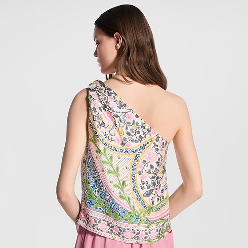Flower Foulard Asymmetrical Top in Women's Ready-to-Wear Tops collections by Louis Vuitton (Product zoom)