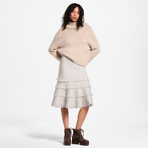 Fringe Trim Tweed Skirt in Women's Ready-to-Wear New In Ready-to-Wear collections by Louis Vuitton (Product zoom)