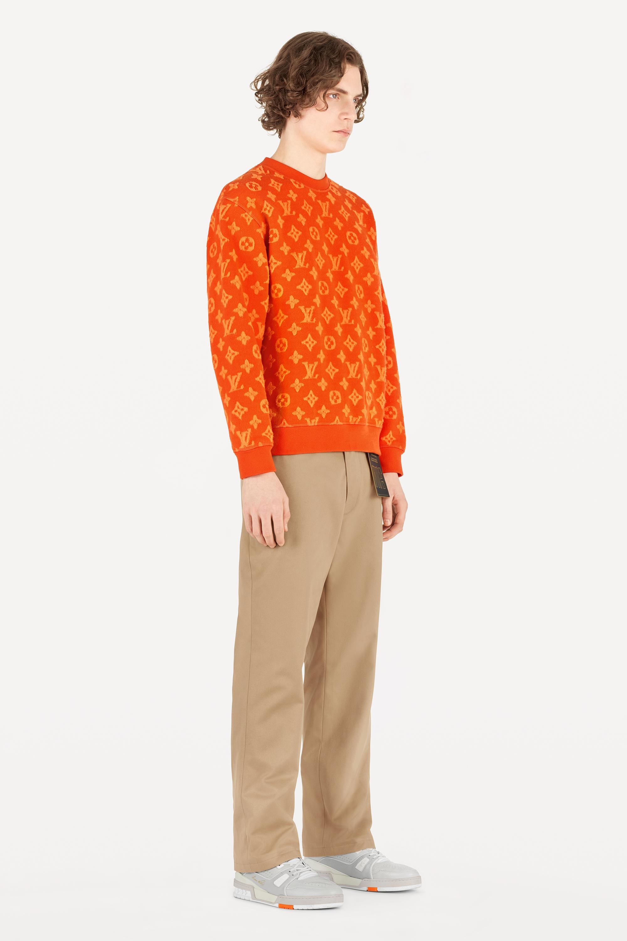 orange louis vuitton crewneck