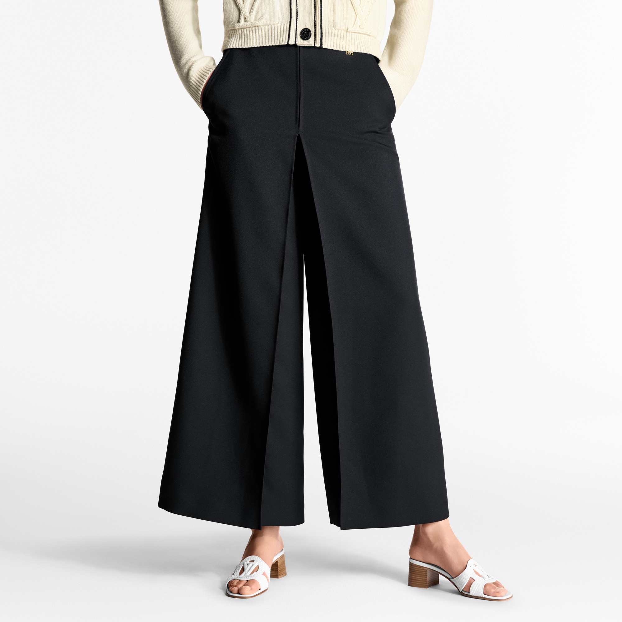 Gabardine Pleat Pants  in Women
