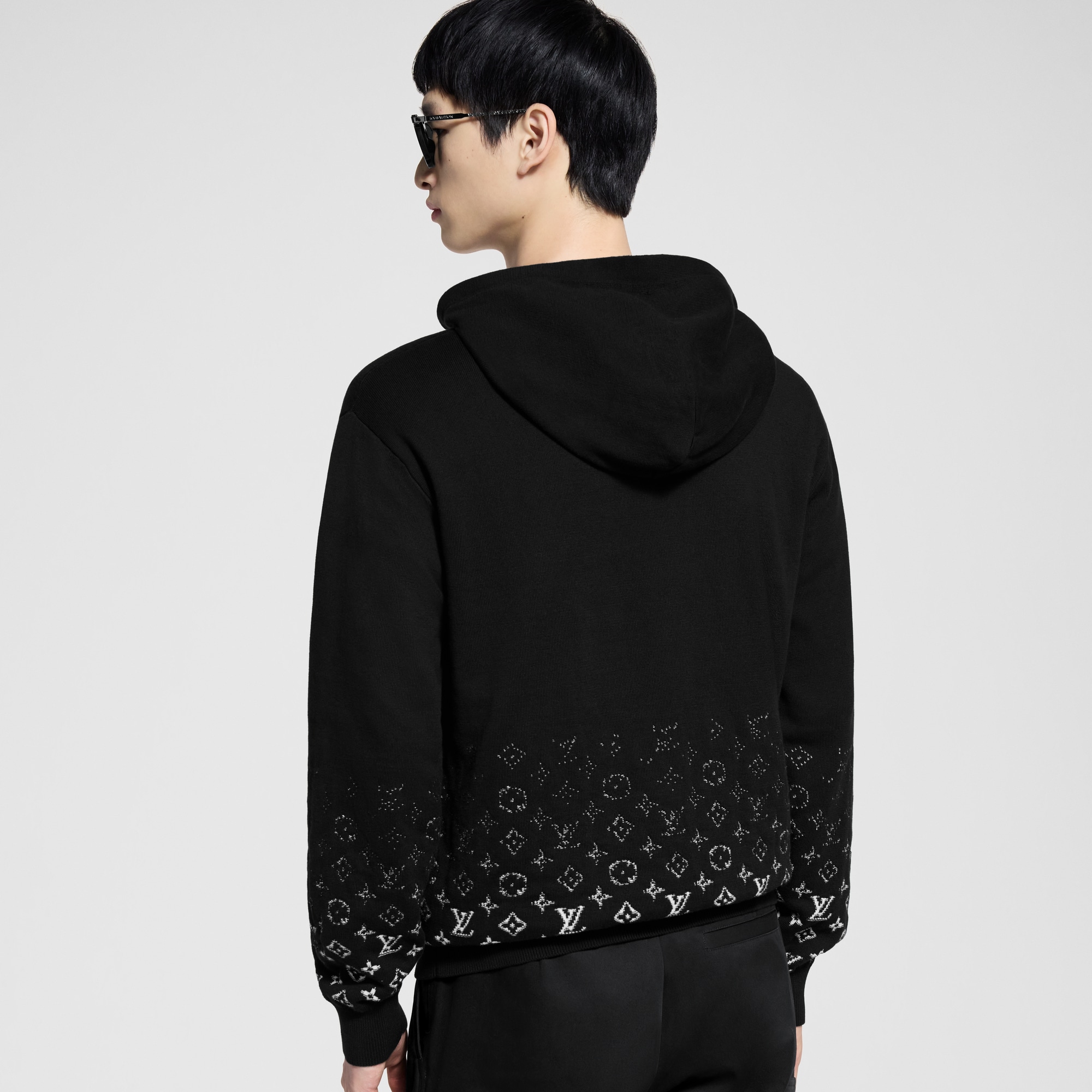 Gradient Cotton Hoodie  in Men