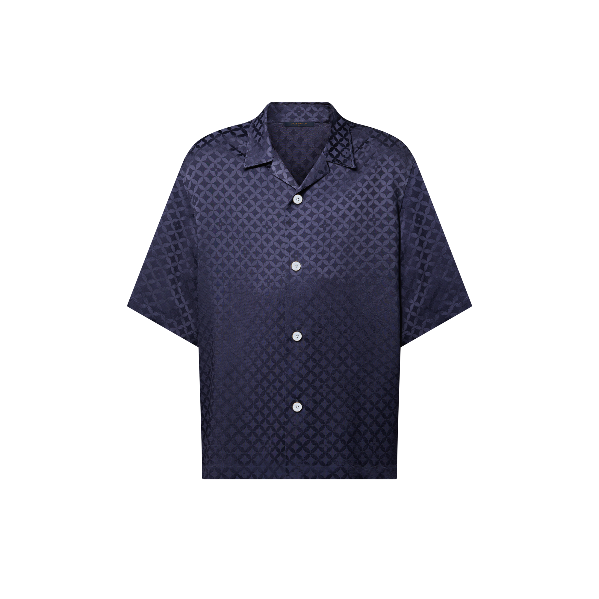 Graphic Jacquard Short-Sleeved Shirt  in Men