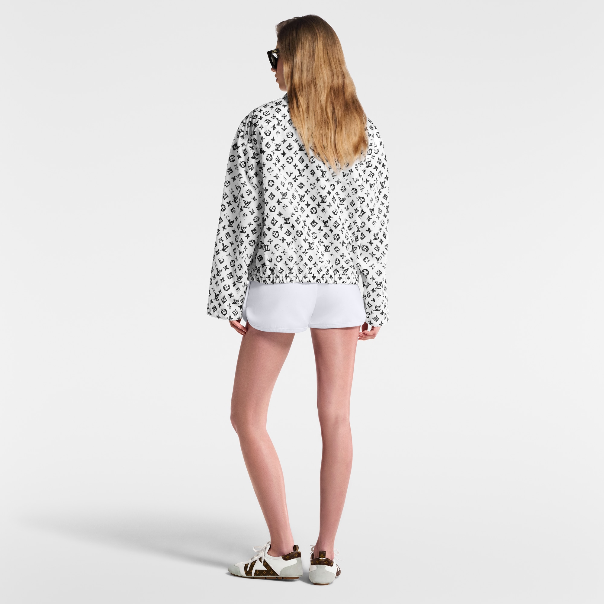 Graphic Monogram Zip-Up Jacket  in Women