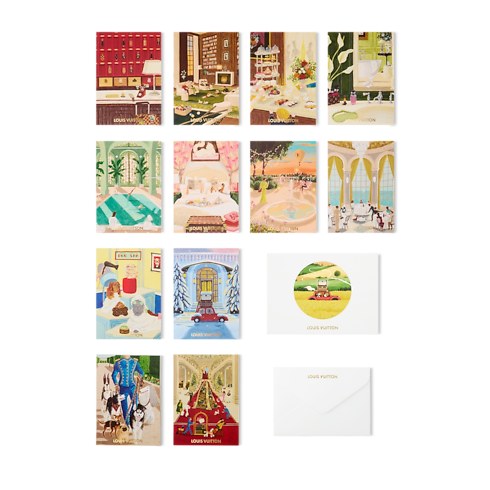 Greeting cards kit Carnets de Palace . in Trunks, Travel and Home's Books and Stationery Office Décor and Stationery collections by Louis Vuitton (Product zoom)