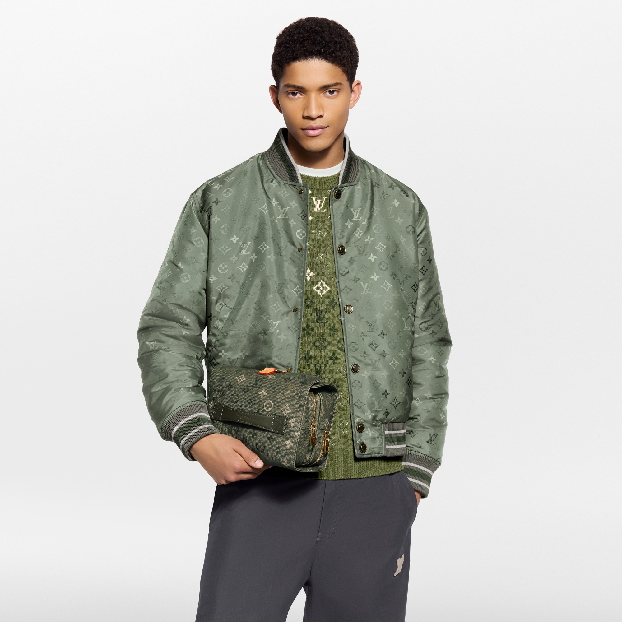 Hanging Toiletry Bag Monogram Other Canvas in Men