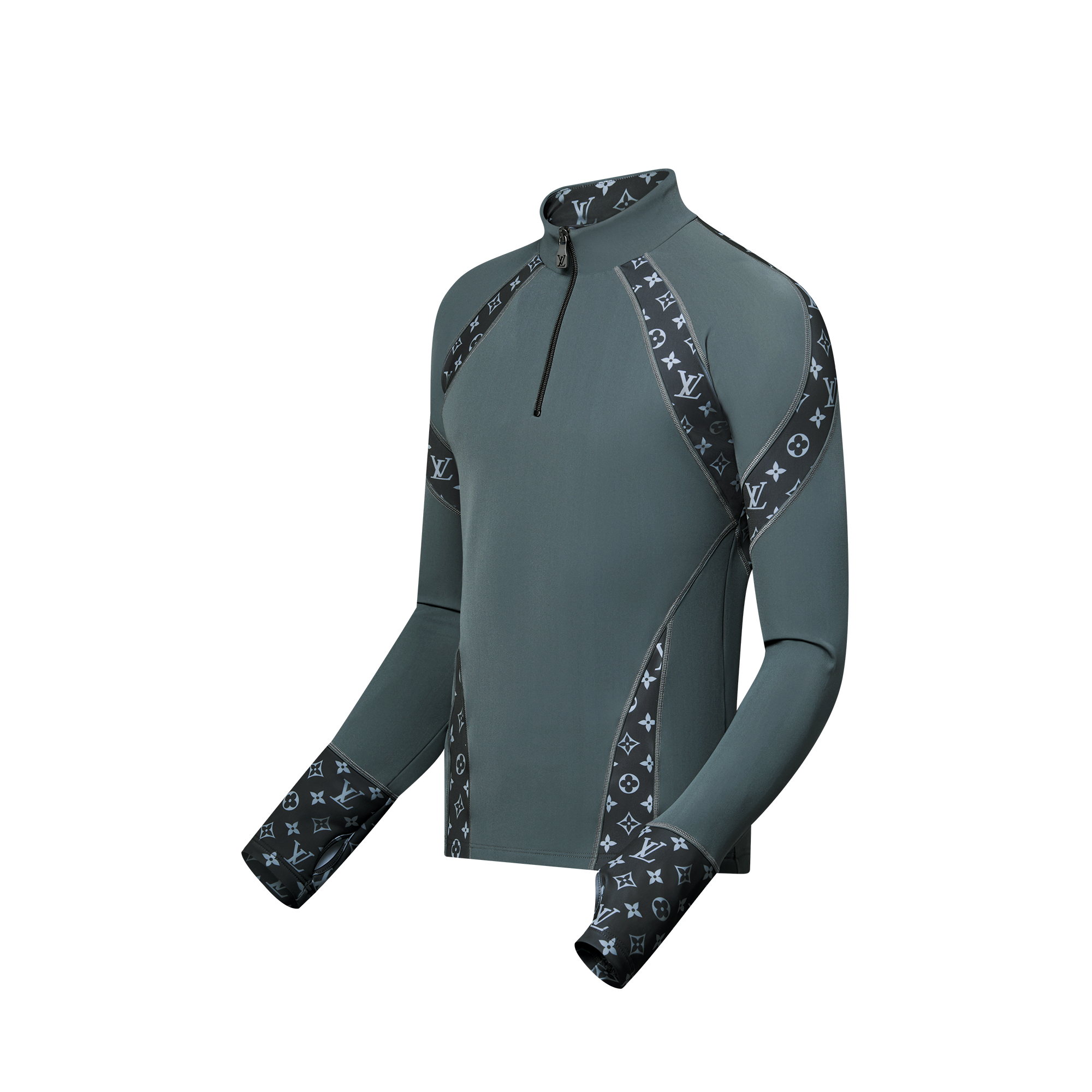 High Collar Technical Long-Sleeved Ski Top  in Men