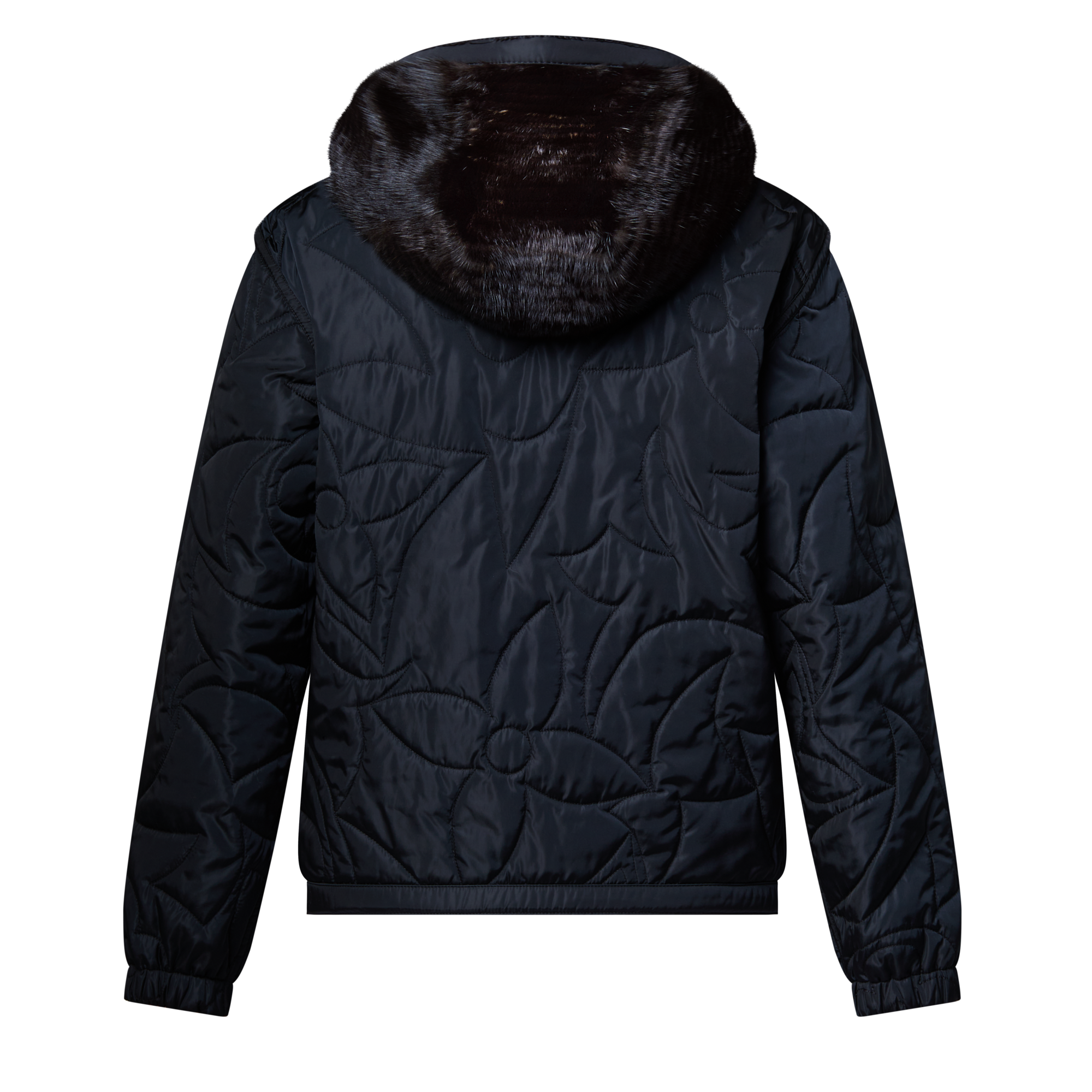 Hooded Bi-Mat Reversible Blouson  in Women