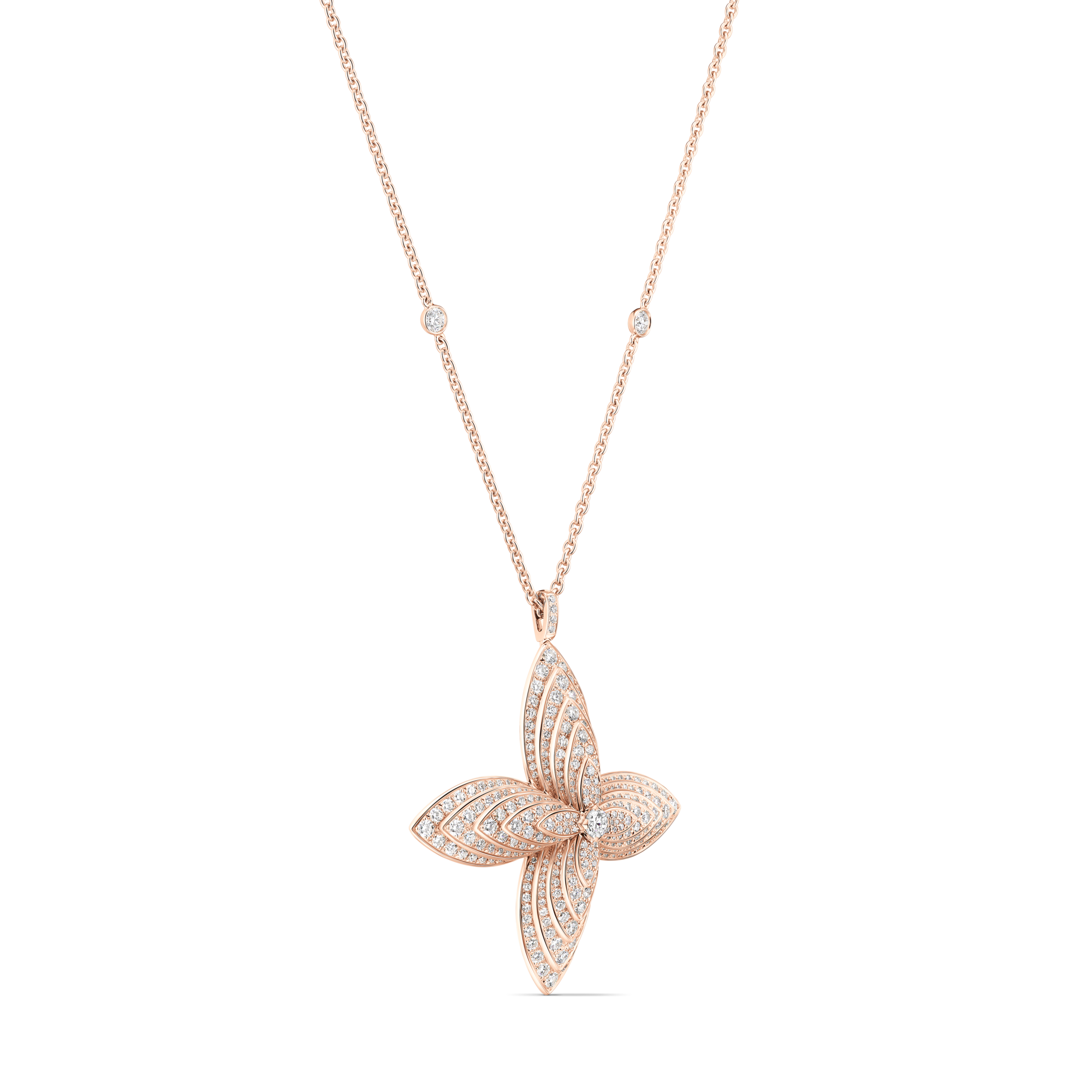 Idylle Blossom Pendant, Rose Gold and Diamonds  in Les Extraordinaires