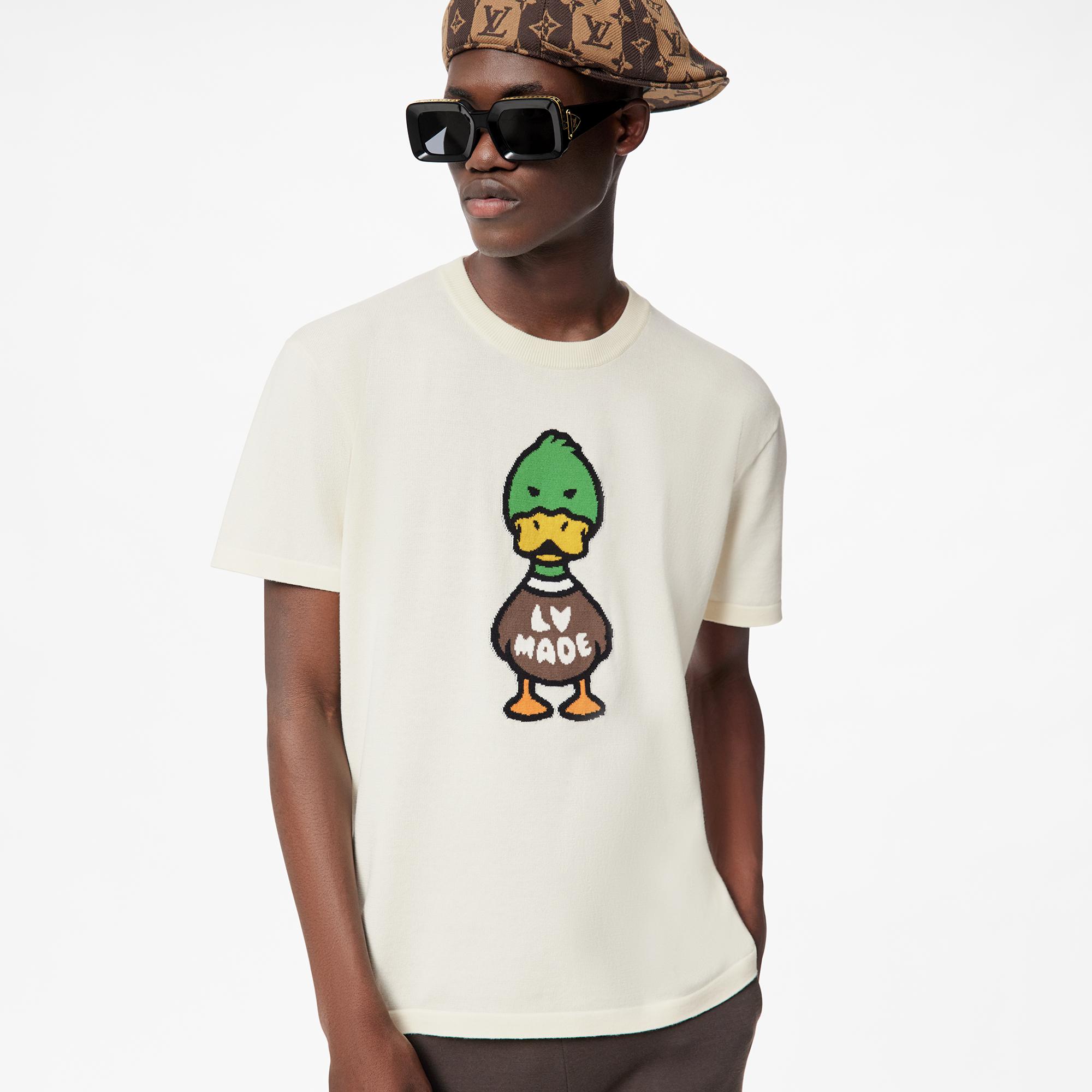 Intarsia Jacquard Duck Short-Sleeved 