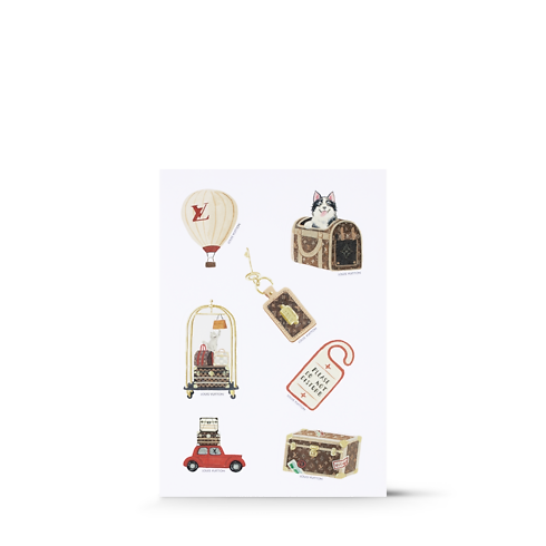 Jane Notebook MM & Stickers Carnets de Palace Reception . in Trunks, Travel and Home's Books and Stationery Office Décor and Stationery collections by Louis Vuitton (Product zoom)