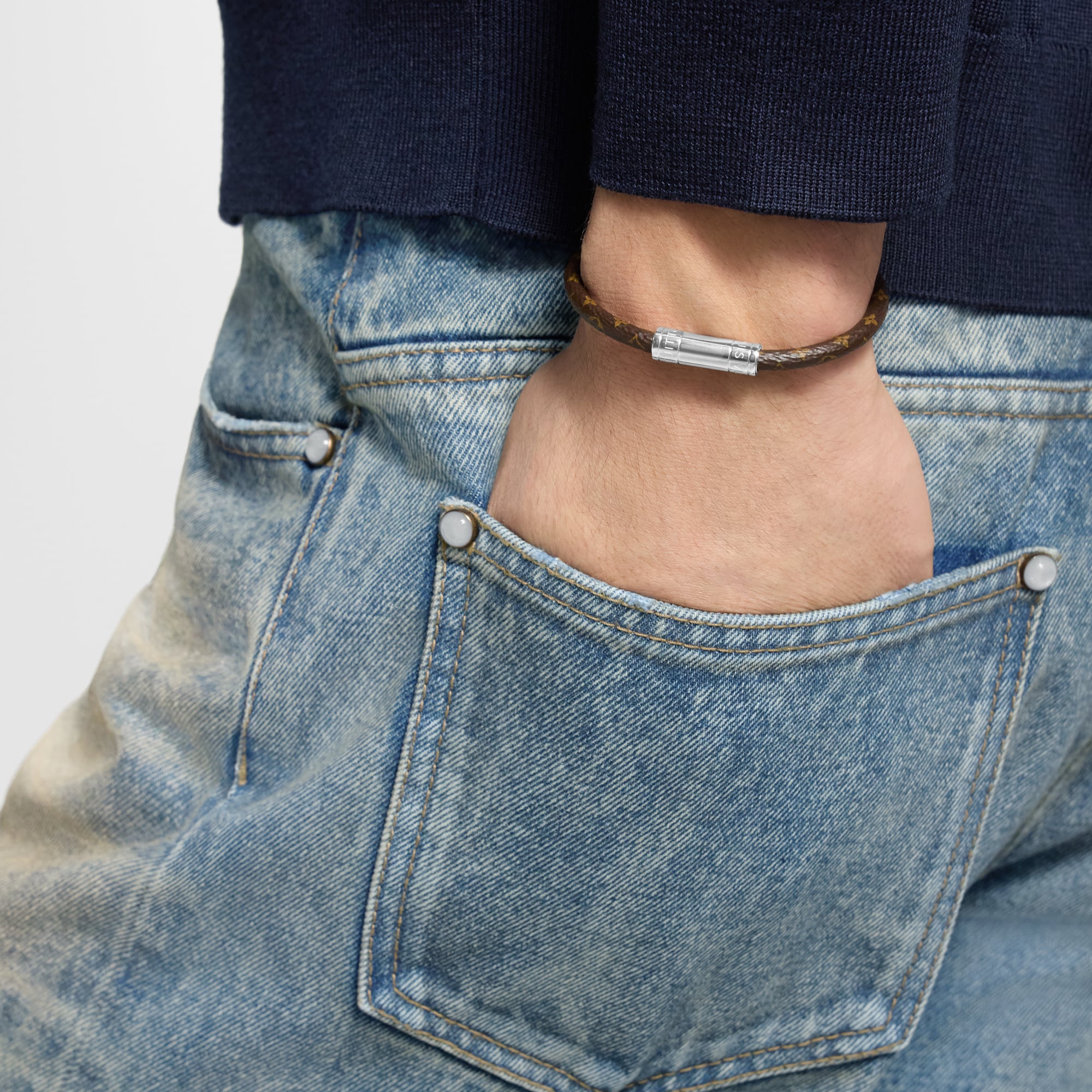 Keep It Bracelet Monogram Eclipse Canvas in Men