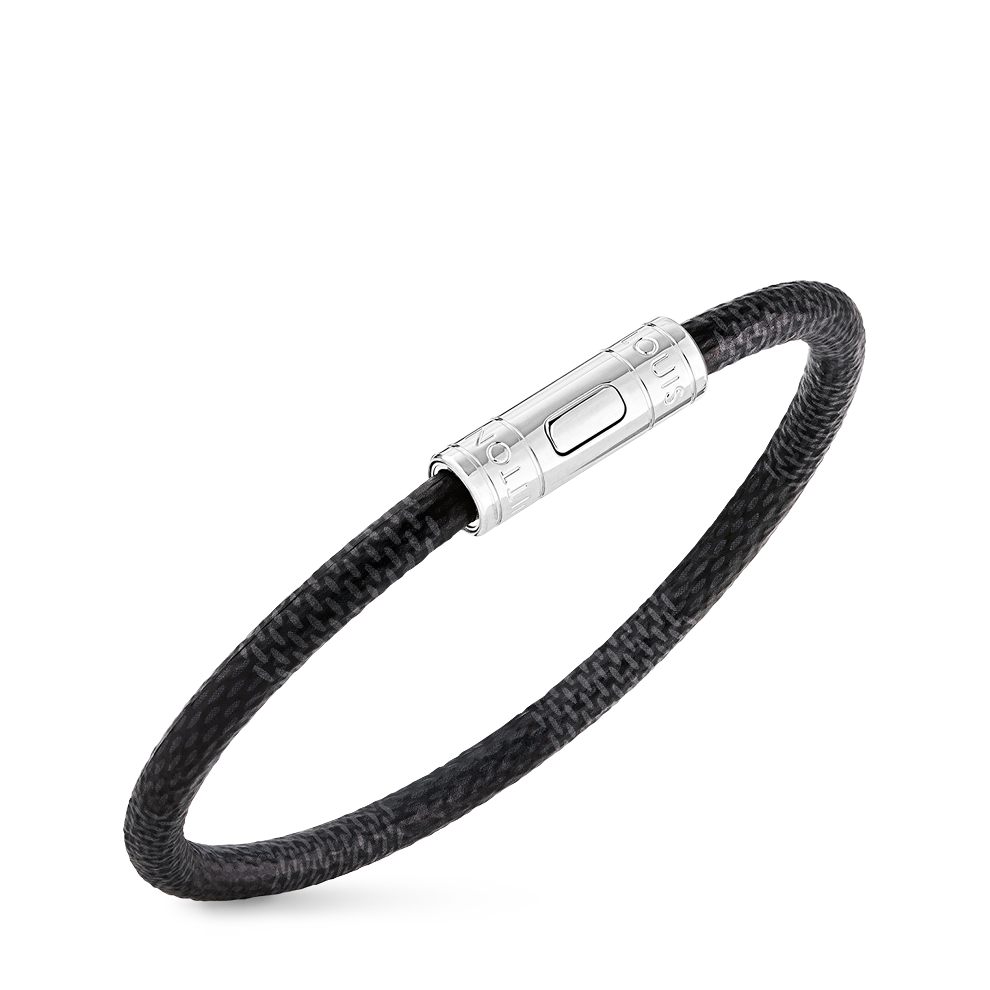 Keep It Bracelet Damier Graphite Canvas in Men