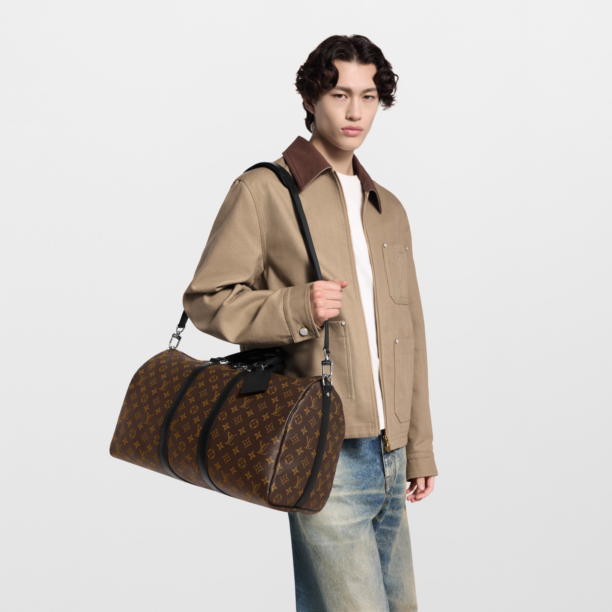 Keepall Bandoulière 45 MONOGRAM MACASSAR in Men