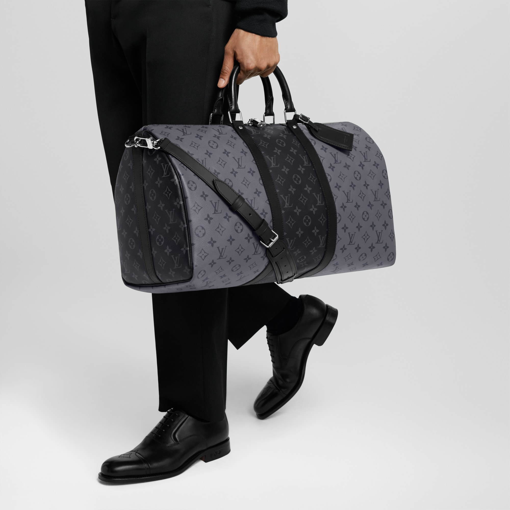 Keepall Bandoulière 50 Monogram Eclipse Canvas in Men