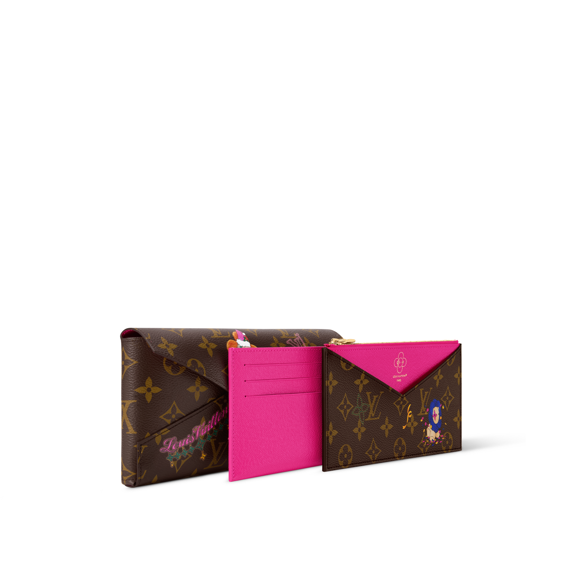 Kirigami Organizer Monogram Canvas in Women