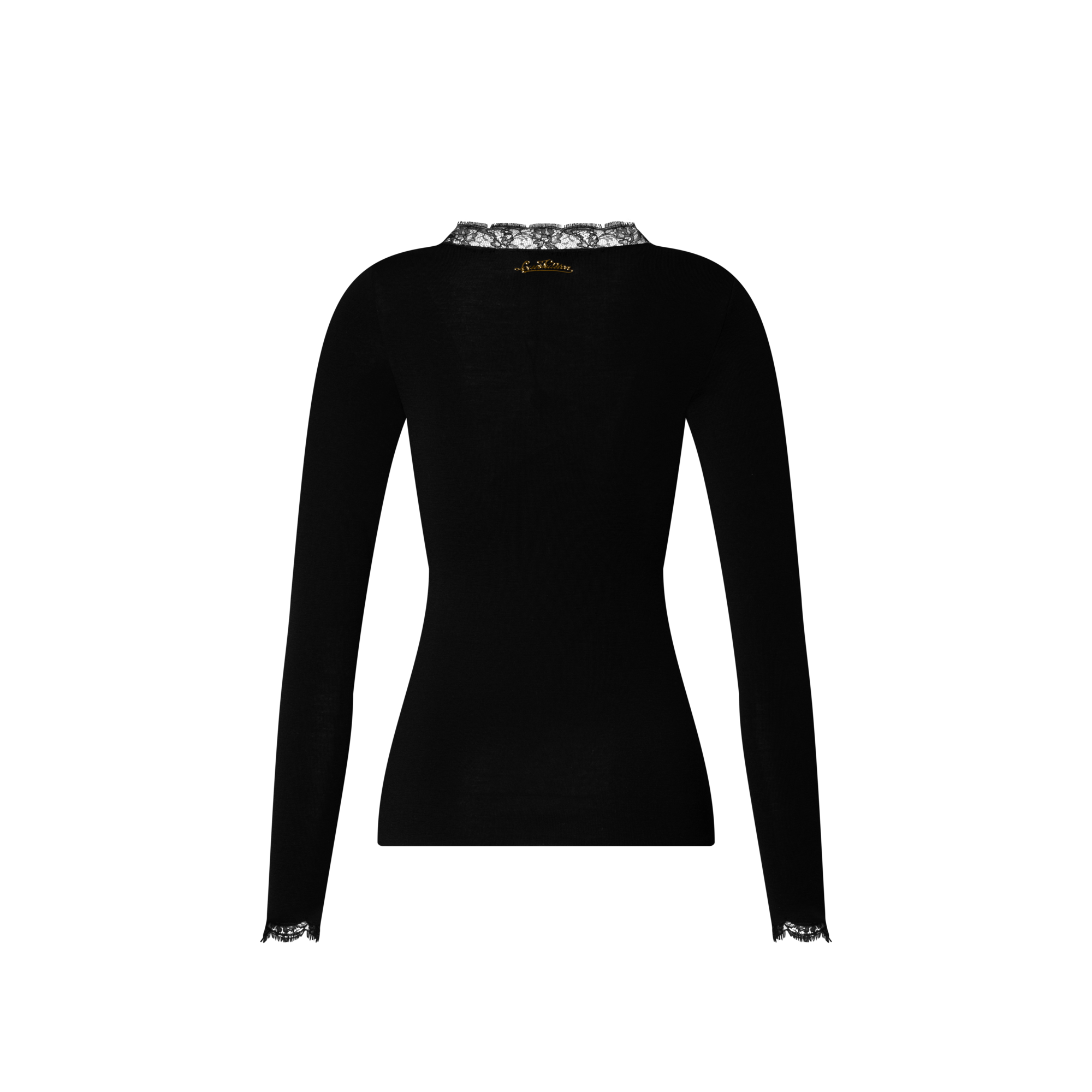 L/S Fitted Top W/ Lace Dtl  in Women