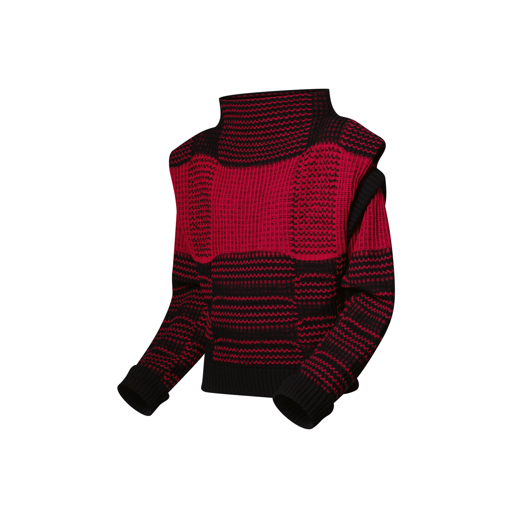 L/S Technical Check Sweater  in Women