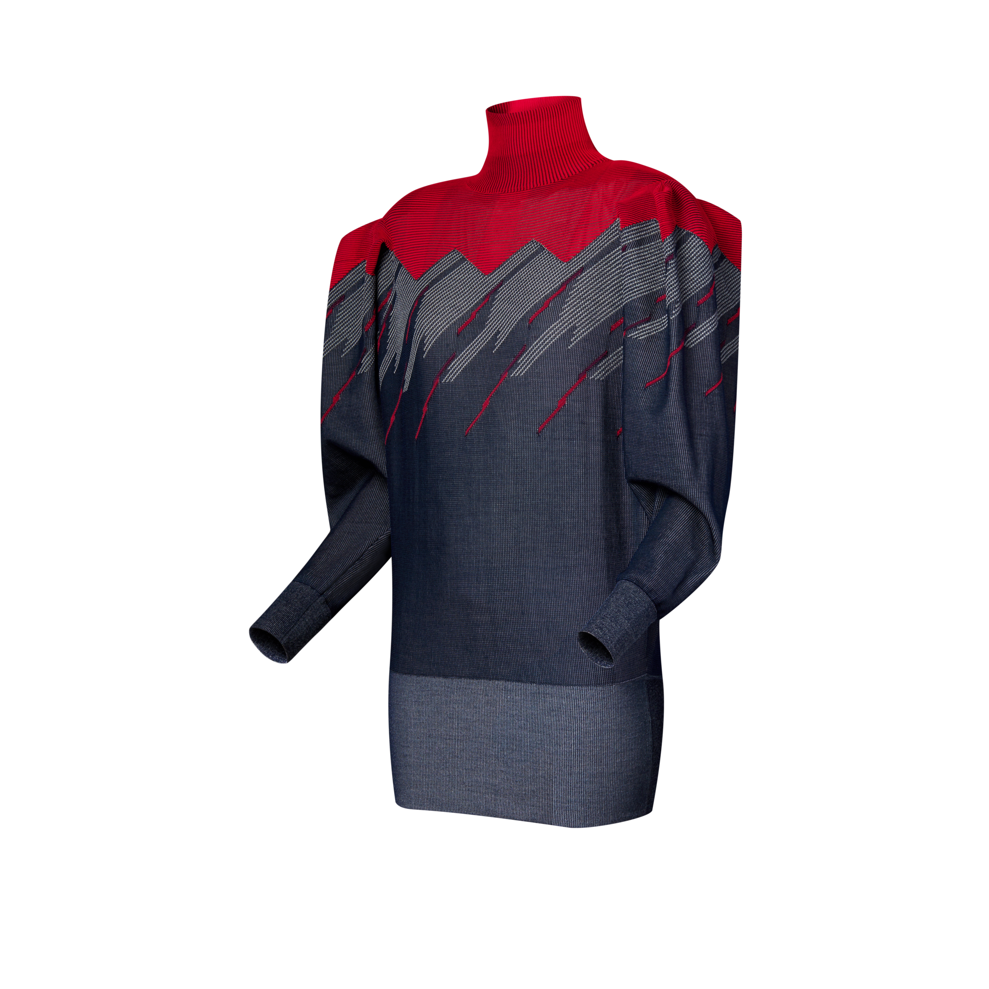 L/S Turtleneck W/ Shoulder Pleat Dtl  in Women