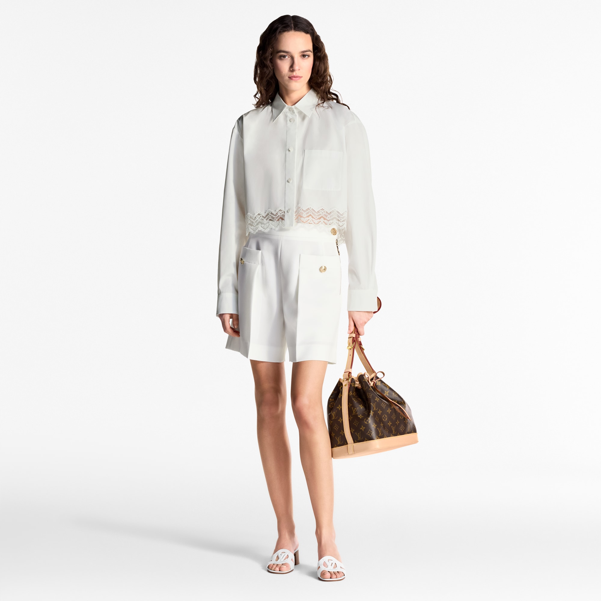 Lace Trim Shirt  in Women