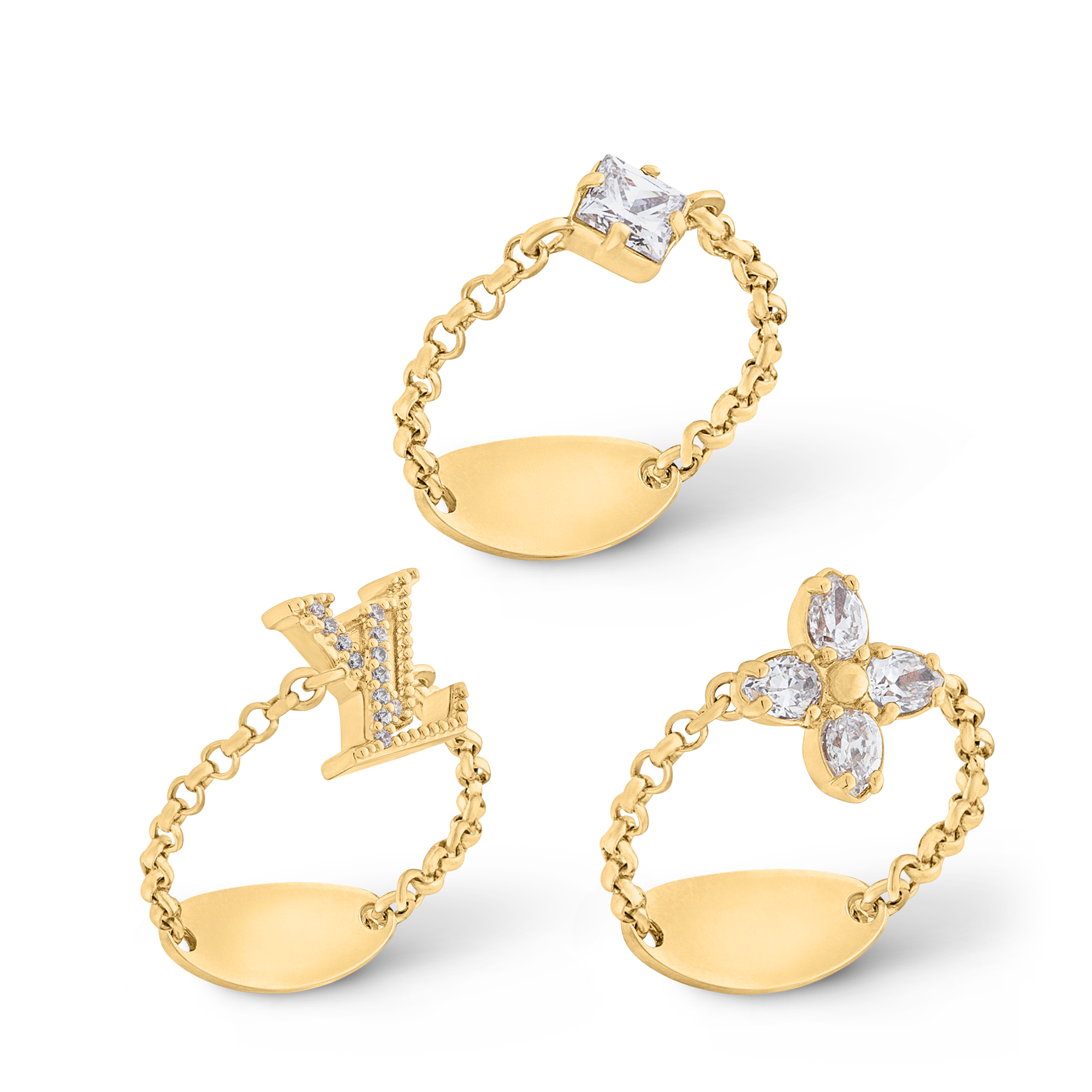 Lady LV Ring Set . in Women