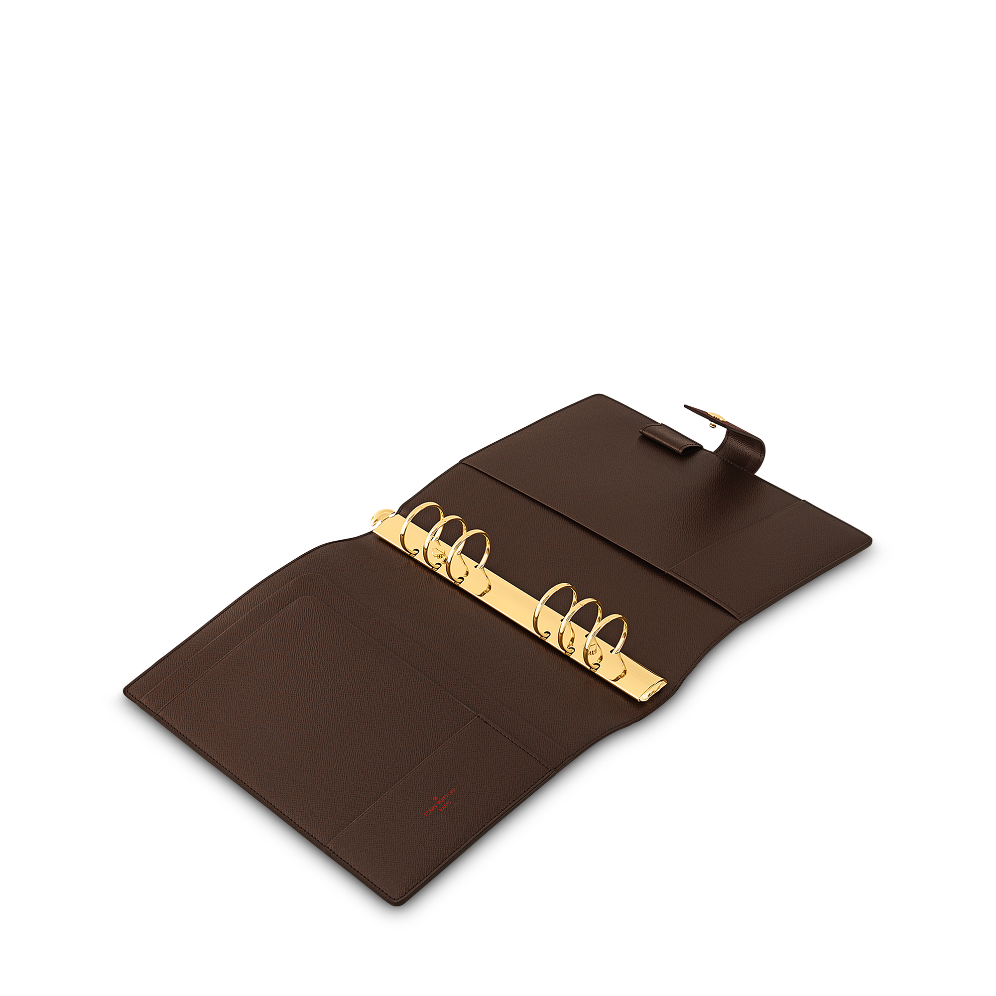 Large Ring Agenda Cover Damier Ebène Canvas in Bags and Small Leather Goods