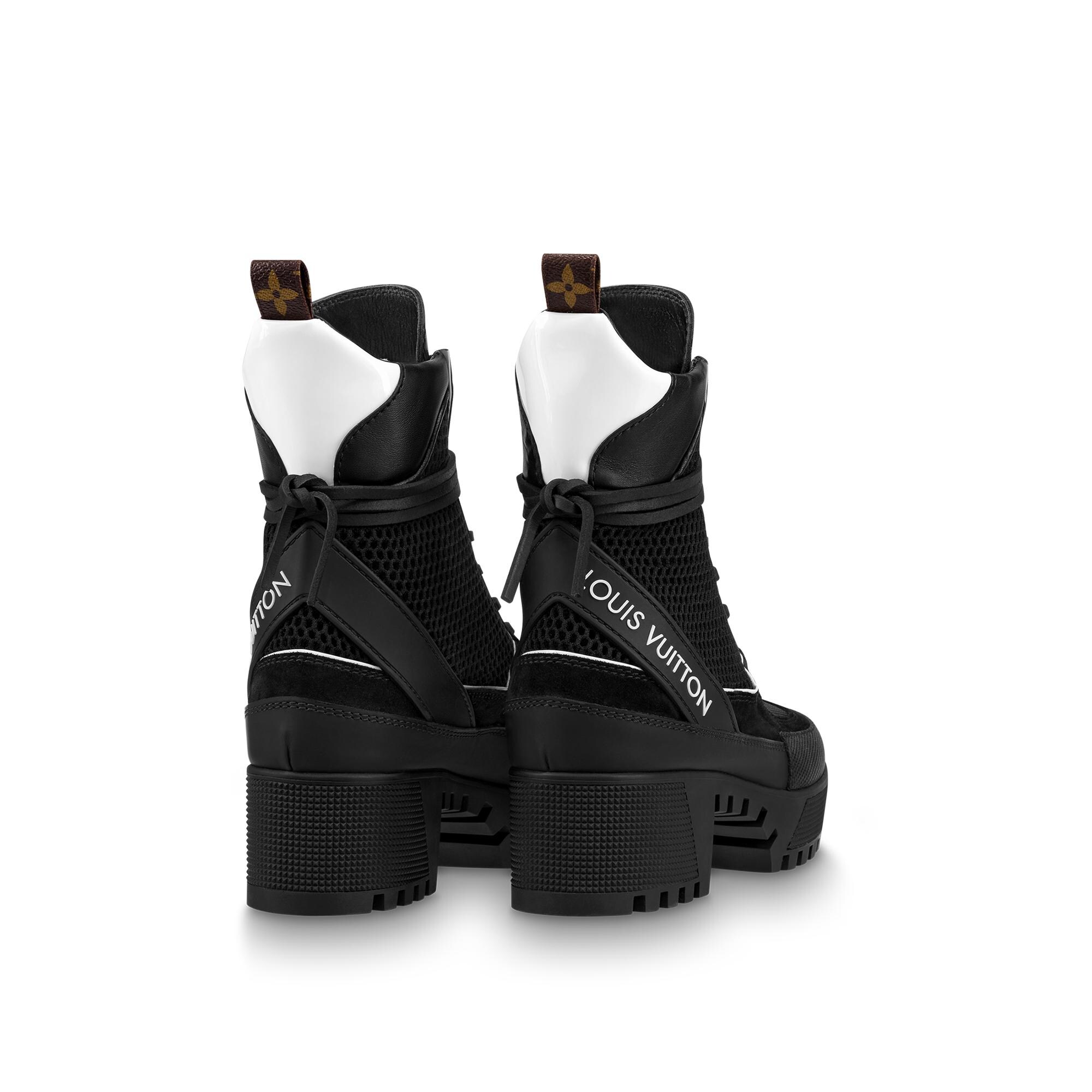 louis vuitton black desert boots